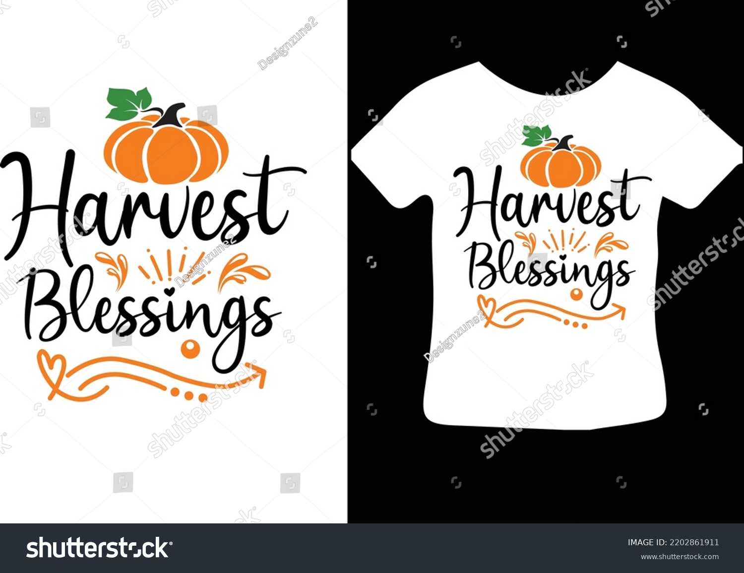 SVG of Harvest Blessings svg design file svg