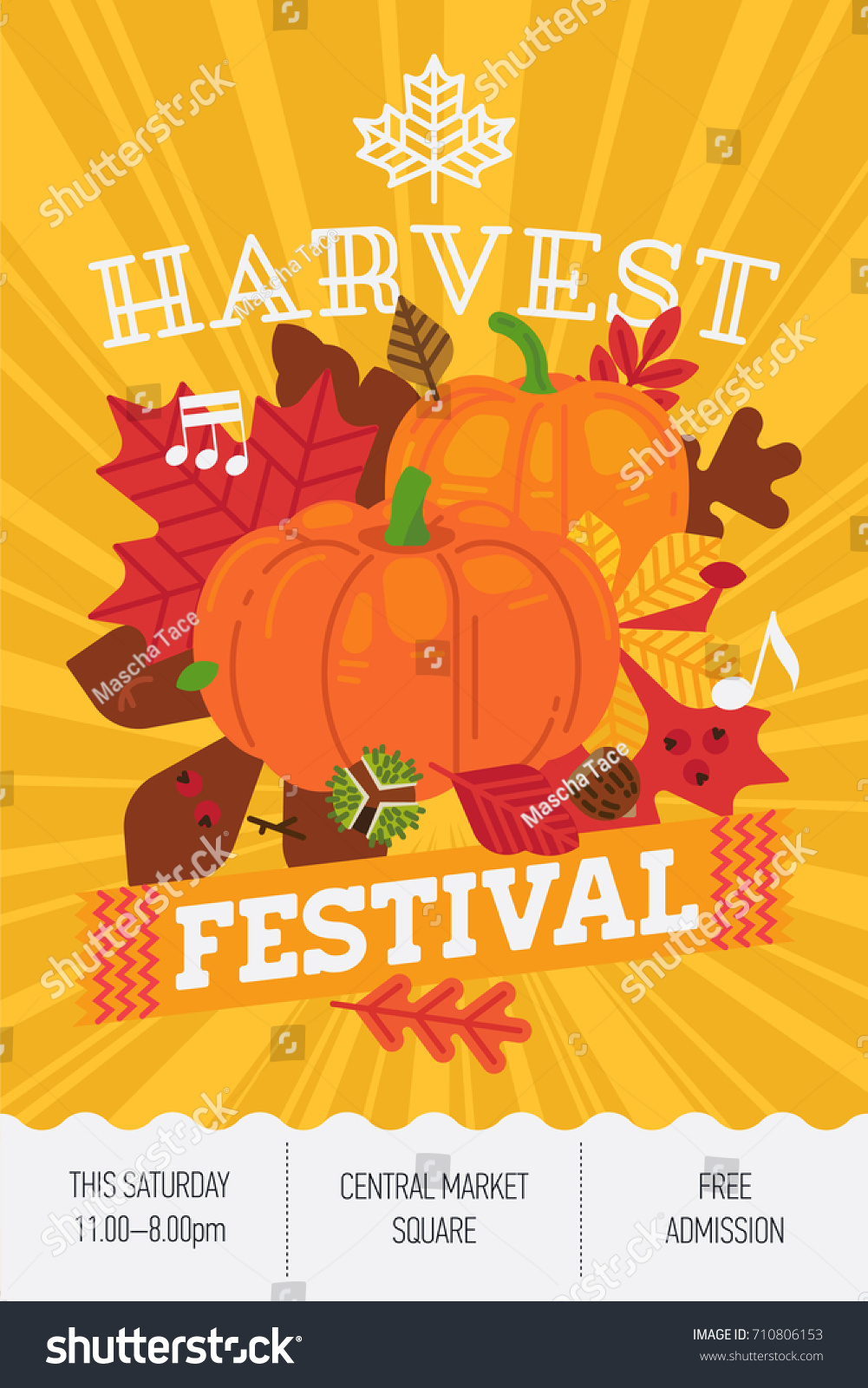harvest party flyers