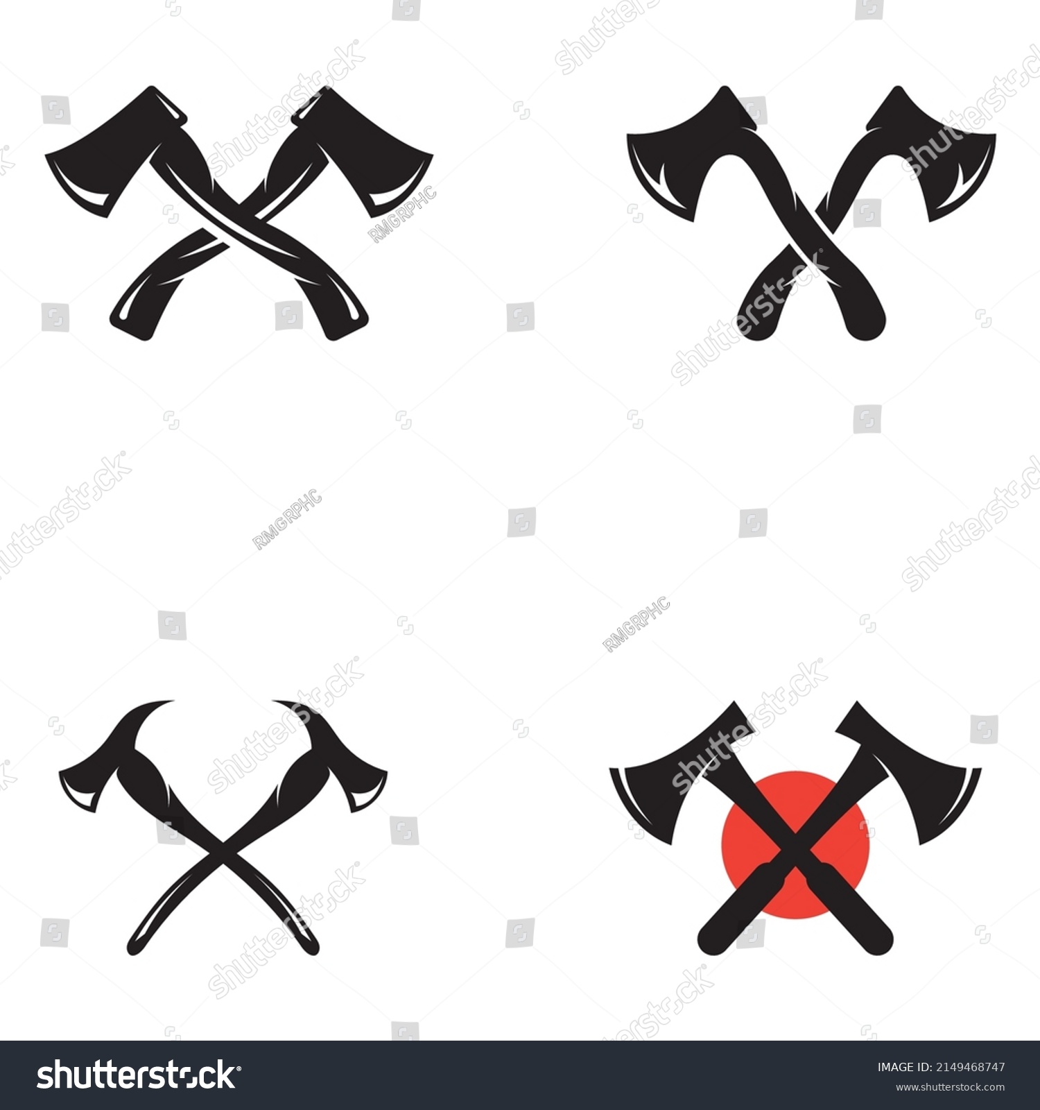 Hatchet Logo Vector Design Concept Stock Vector (Royalty Free ...