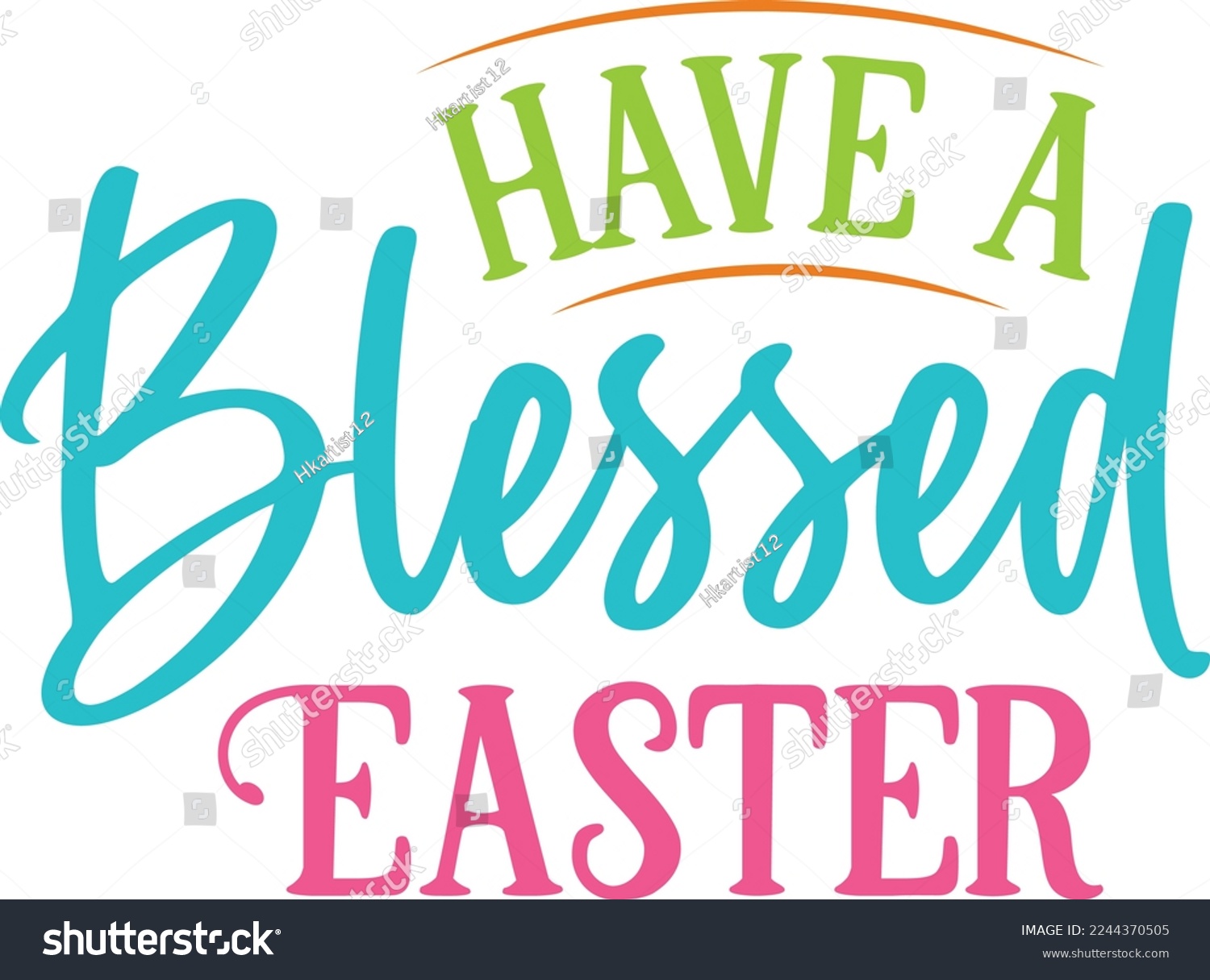 SVG of Have A Blessed Easter eps svg