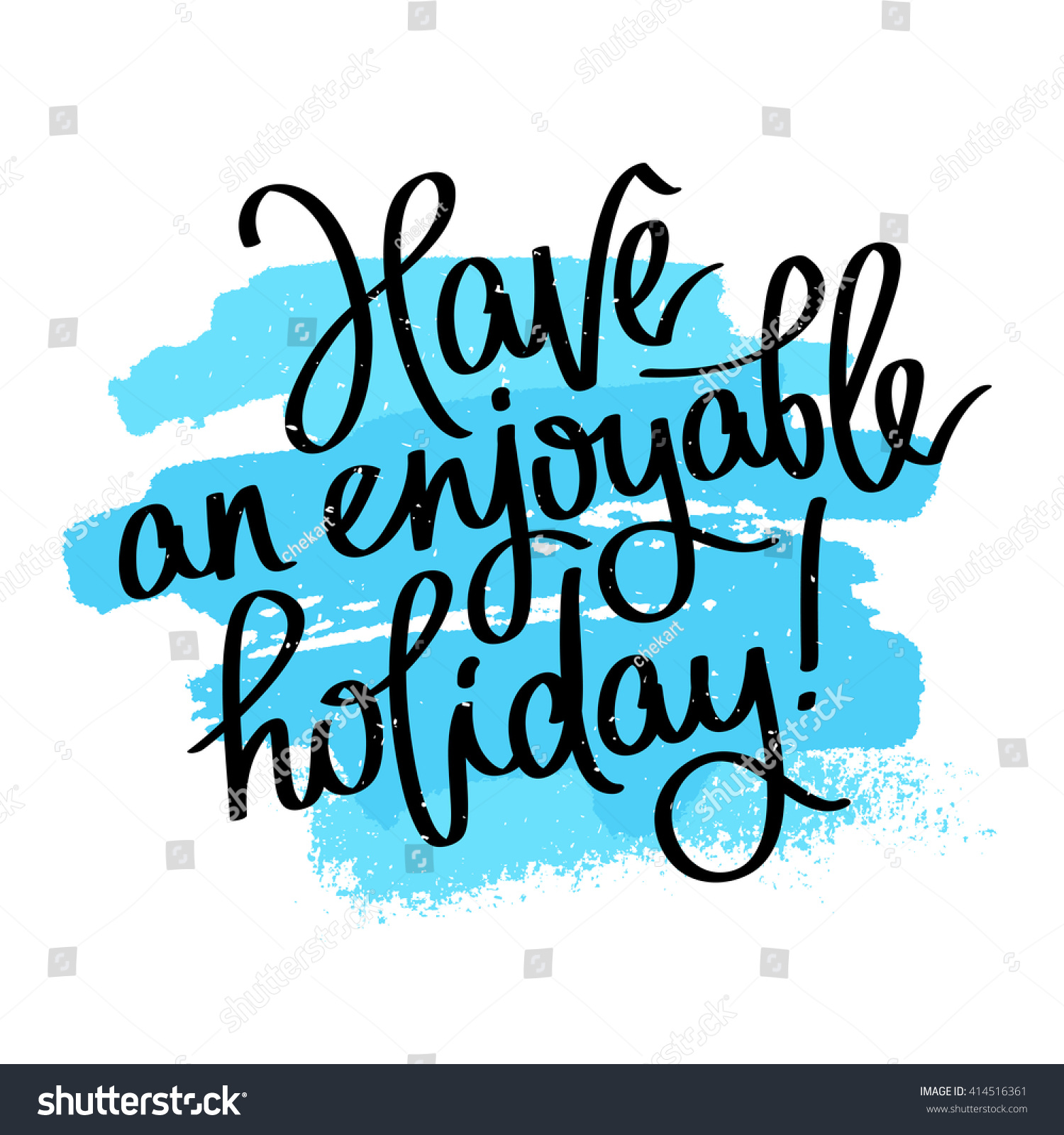 Have Enjoyable Holiday Happy Weekends Fashionable Stock Vector Royalty Free