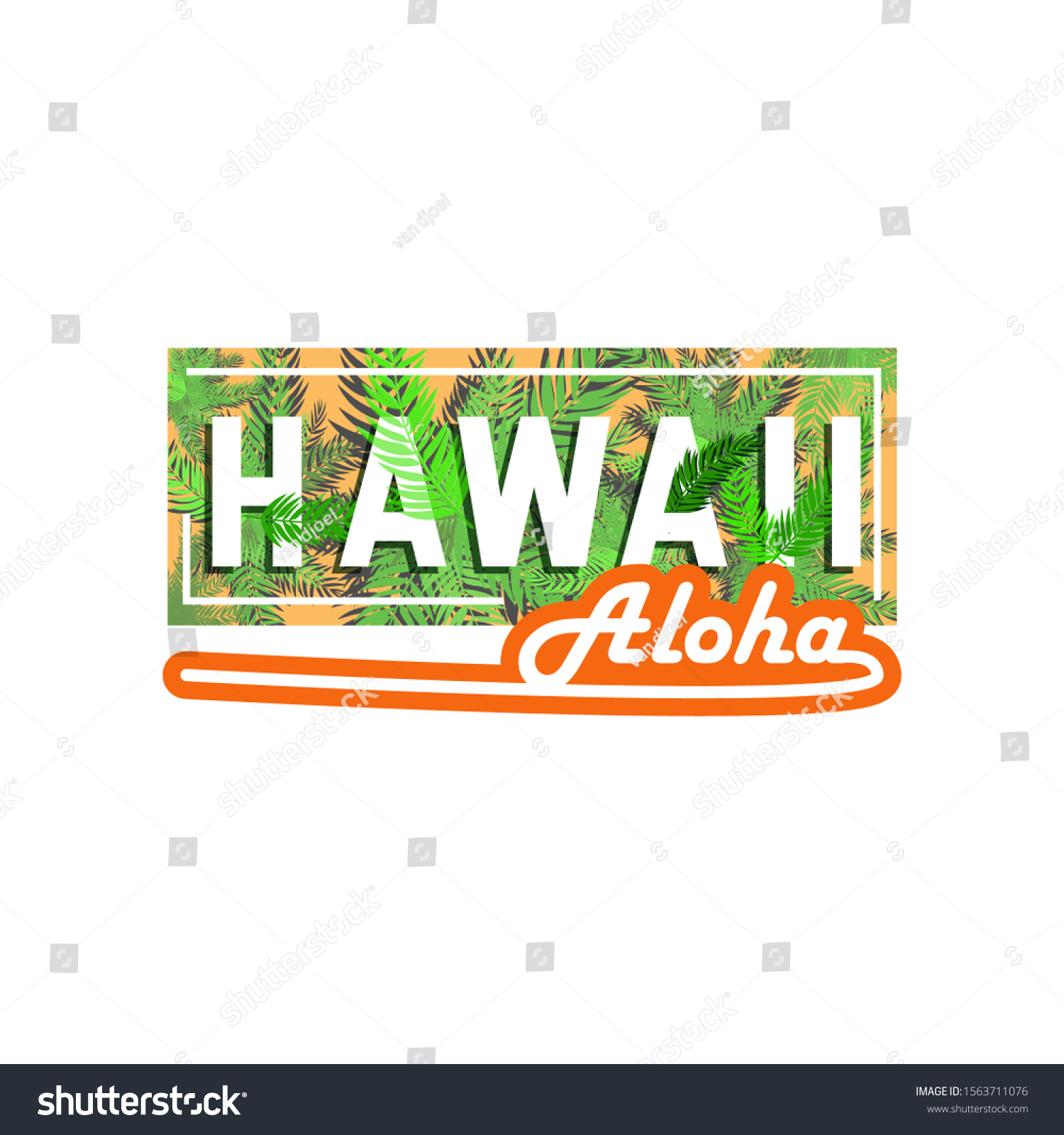 Hawaii Slogan Hawaiian Language Greeting T Stock Vector (Royalty Free ...