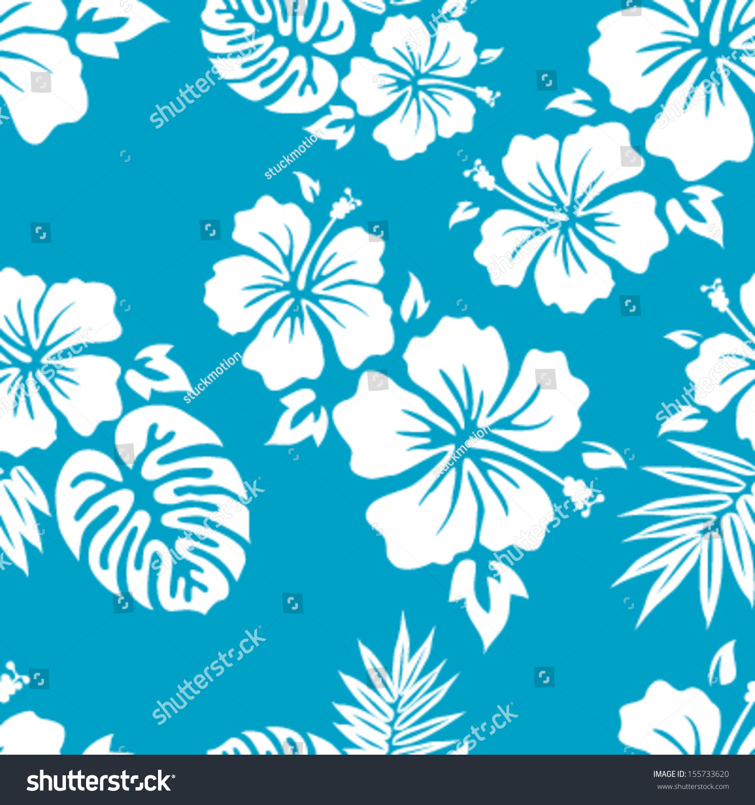 SVG of Hawaiian Aloha Shirt Seamless Background Pattern svg