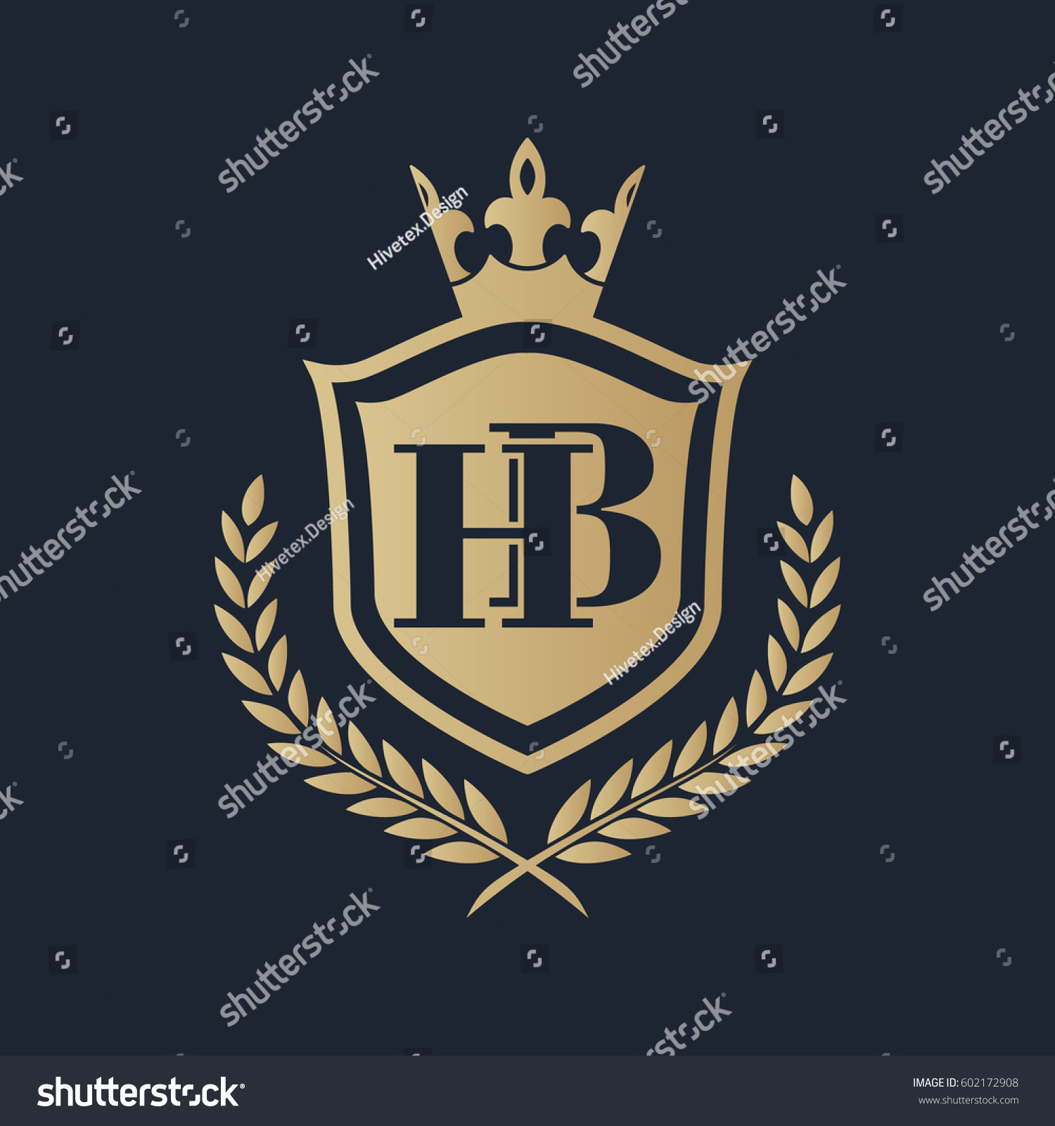 Hb Logo Stock Vector Royalty Free