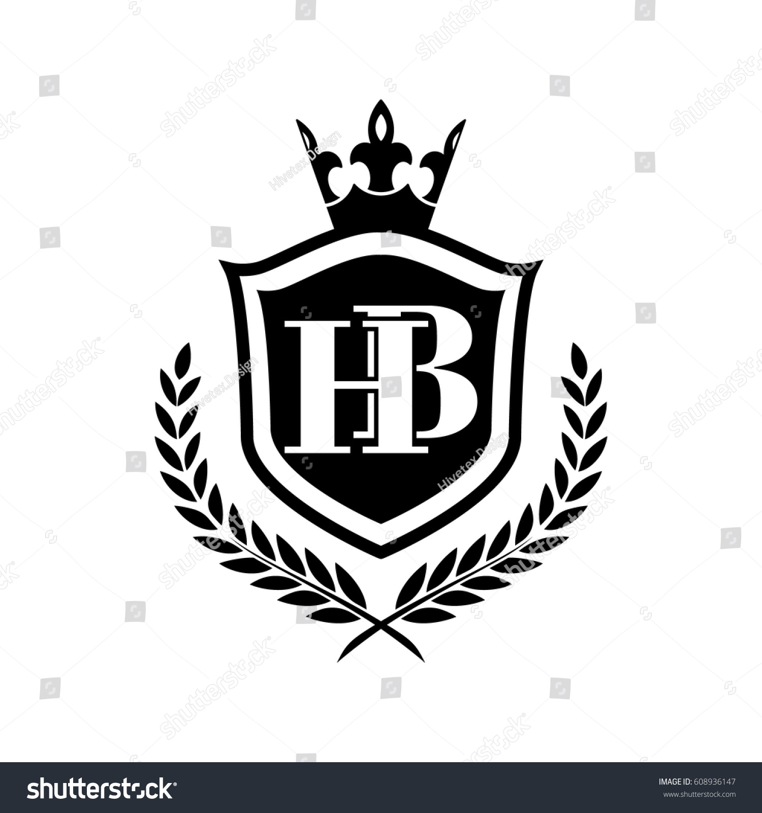 Hb Logo Stock Vector Royalty Free