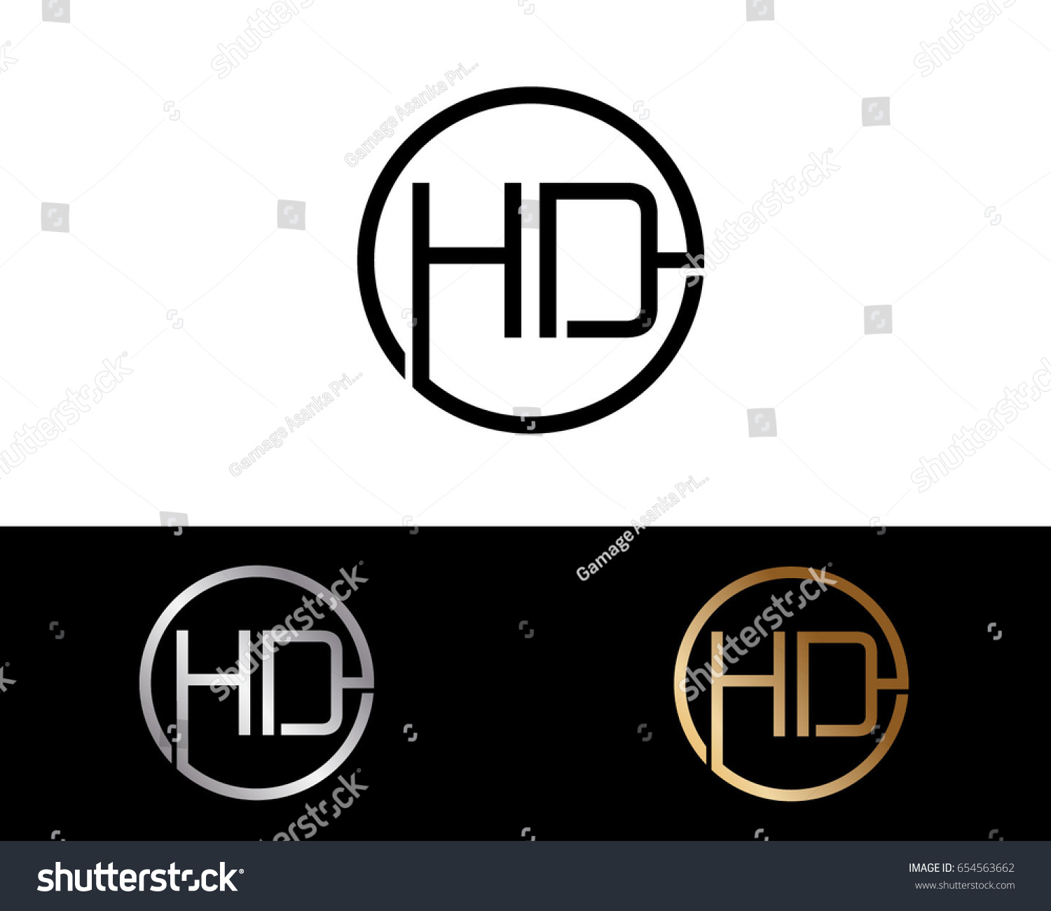 Hd Logo Letter Design Vector Red Stock Vector (Royalty Free) 654563662