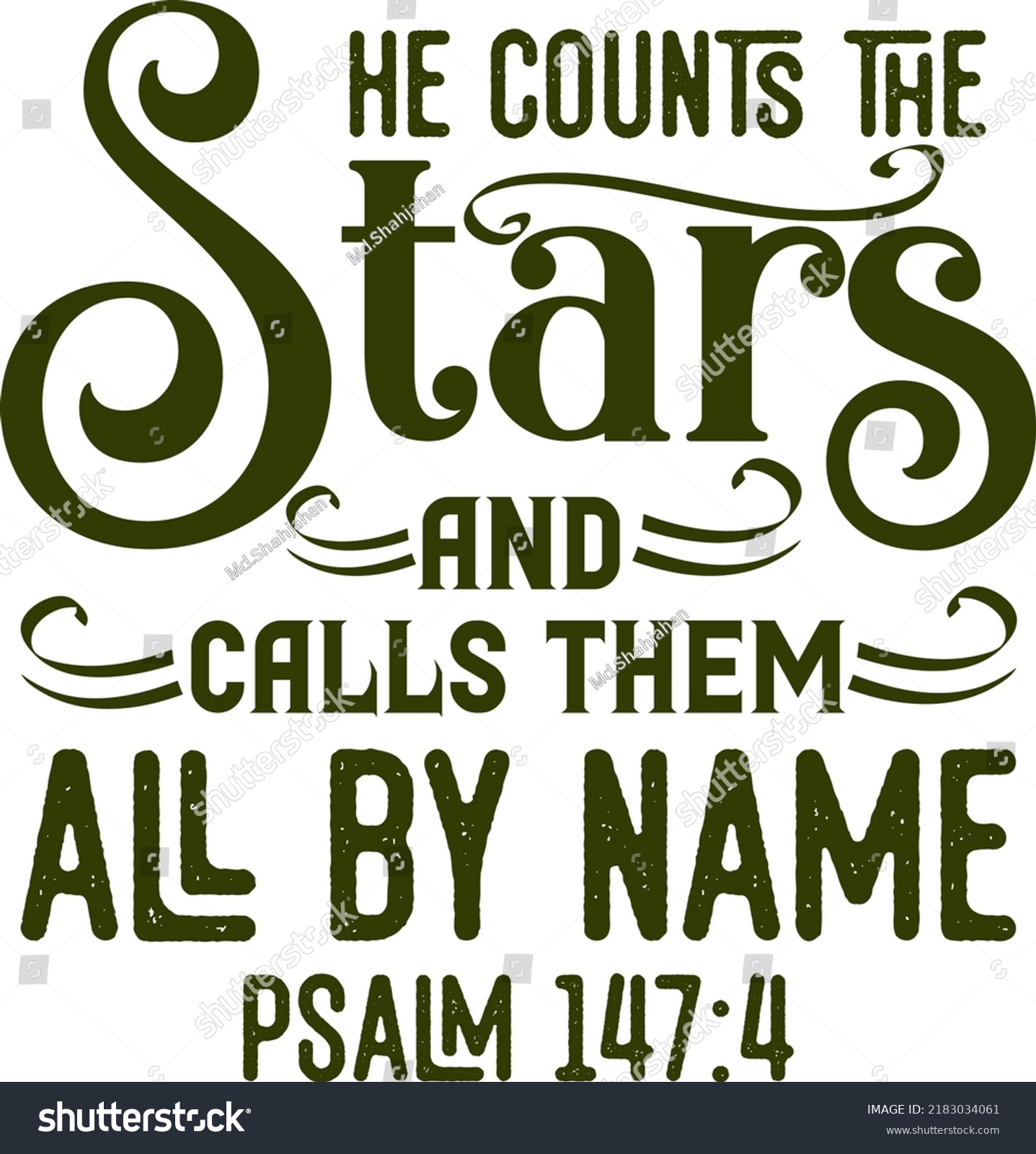 He Counts Stars Calls Them All Stock Vector (Royalty Free) 2183034061 ...