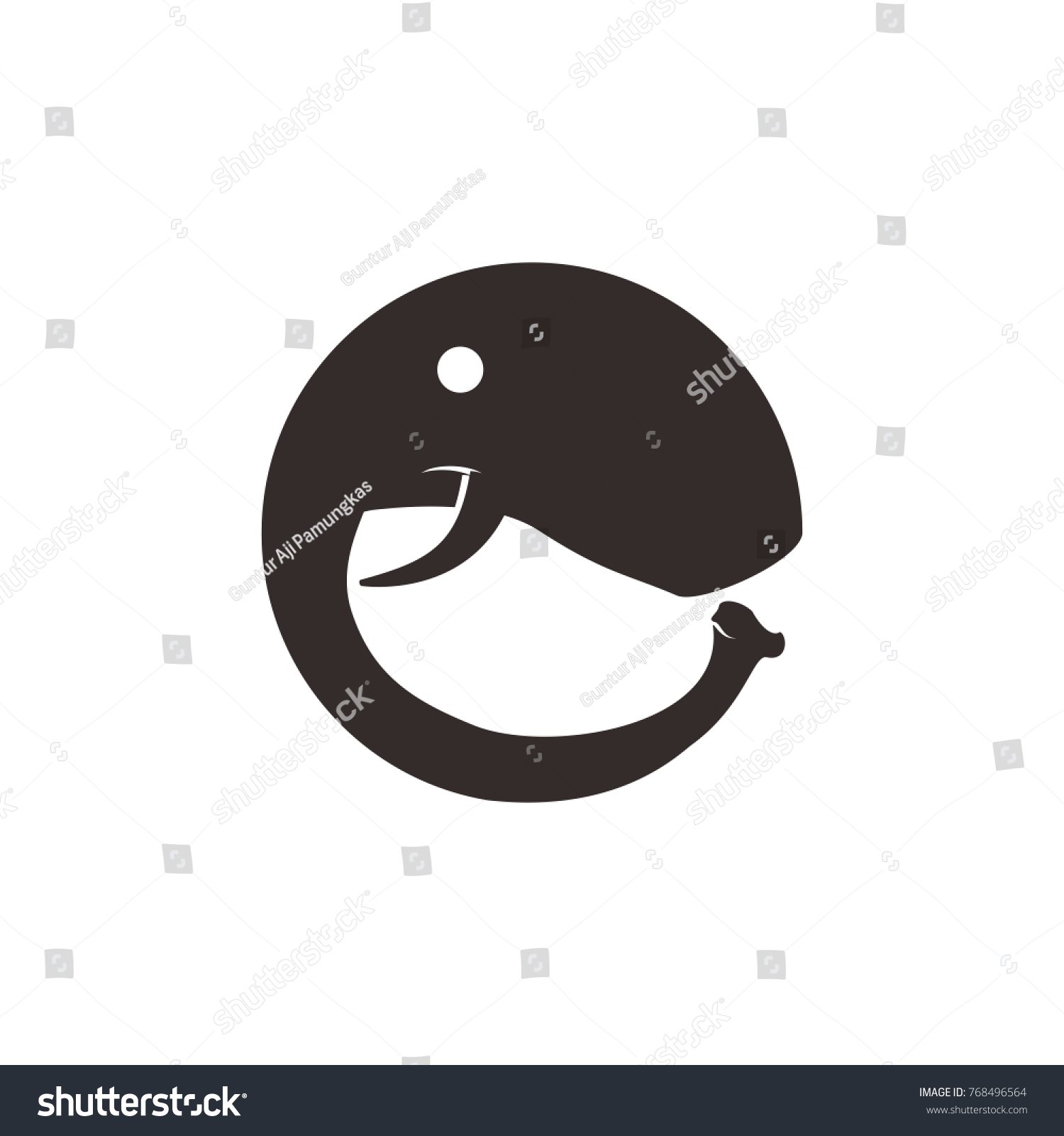 SVG of head elephant logo icon company svg