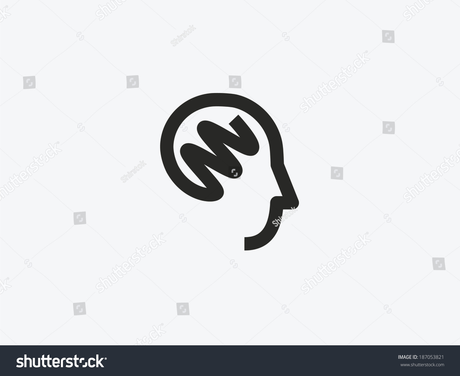 Head Icon Stock Vector 187053821 - Shutterstock