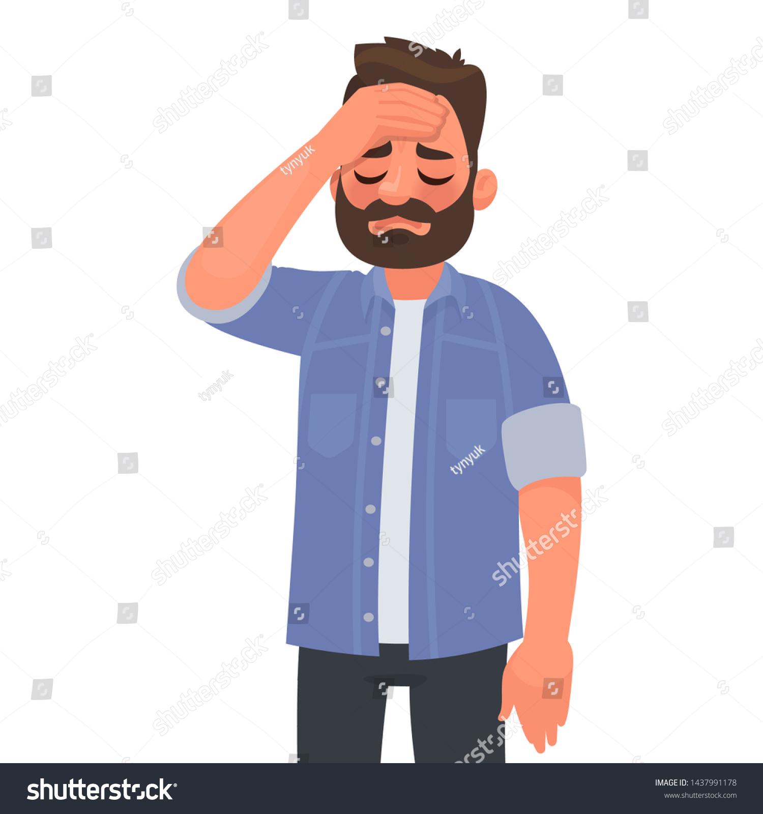 31,942 Cartoon tired man Images, Stock Photos & Vectors | Shutterstock