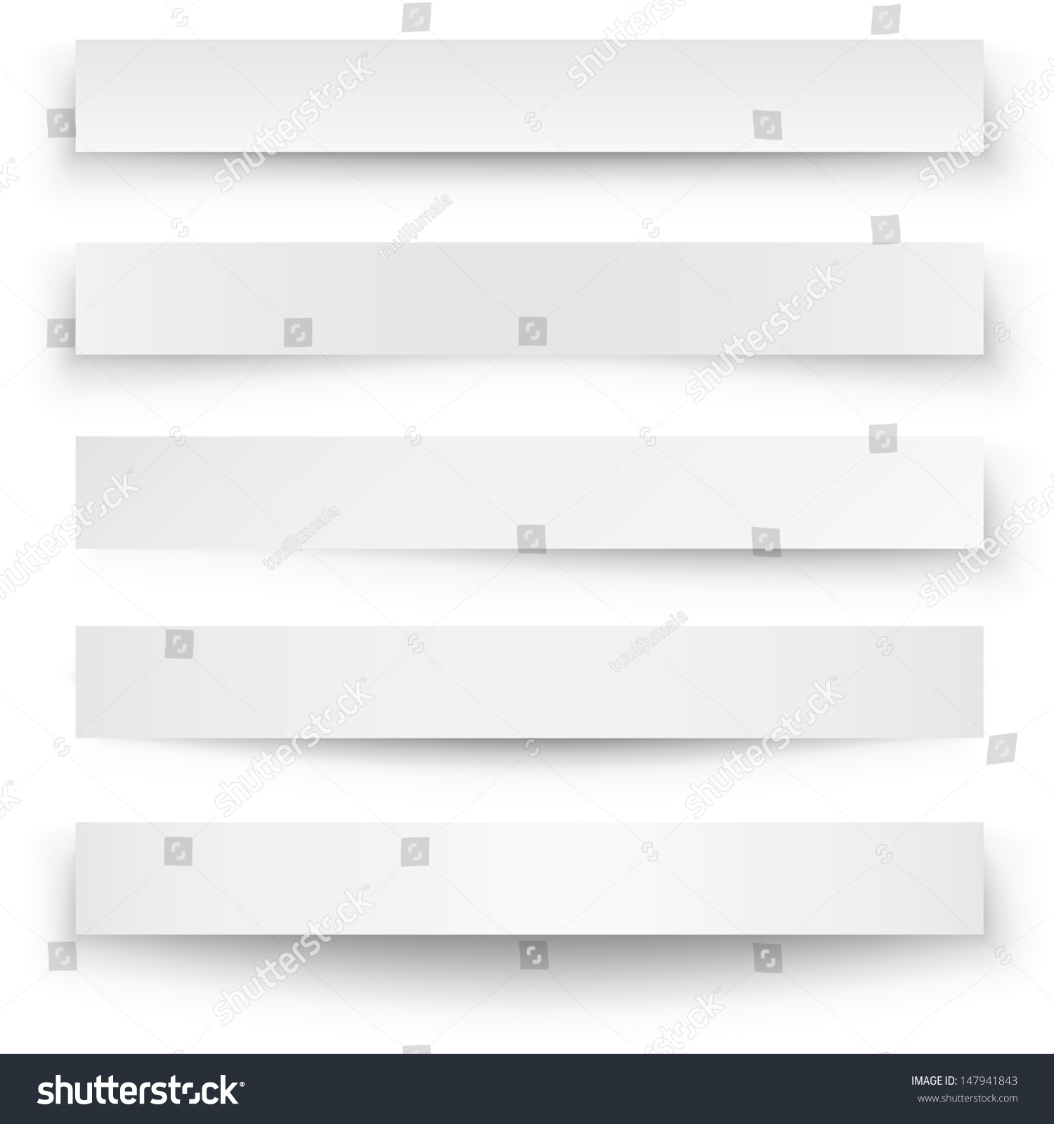 Header Blank Web Banner Shadow Template Stock Vector (Royalty Free ...