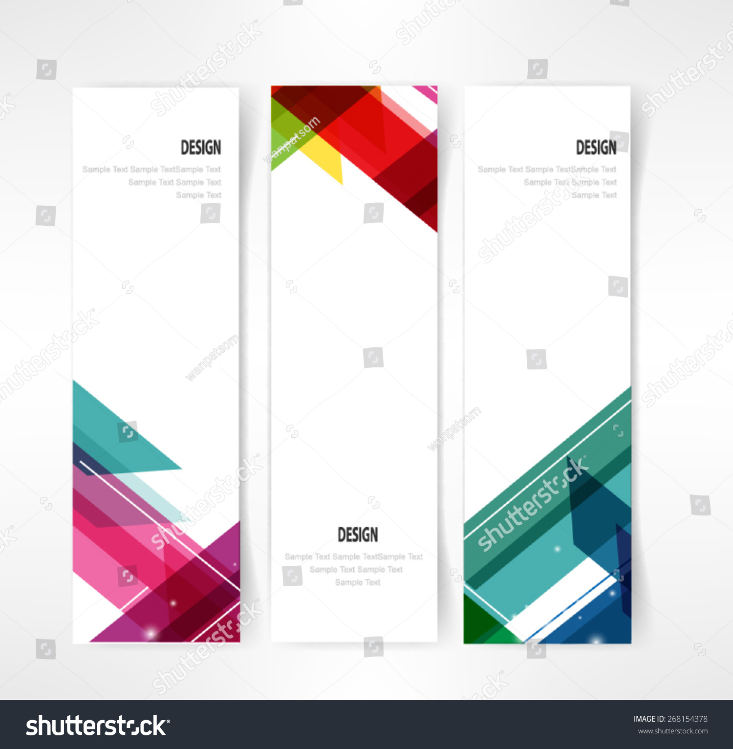 Header Design Sle | header set three banner designs business stock vector Header Design Sle | header set three banner designs business stock vector