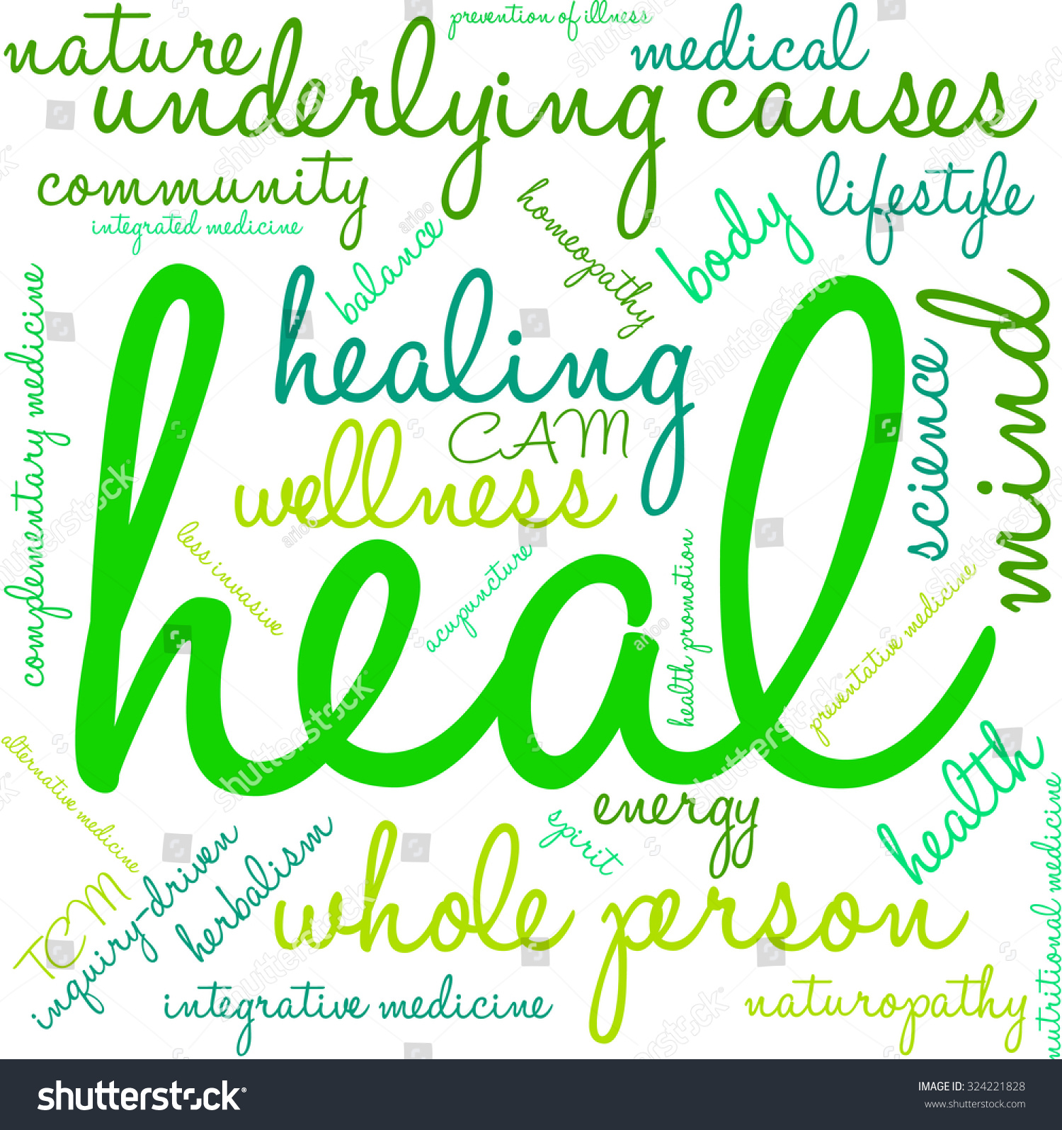 Heal Word Cloud On White Background Stock Vector (Royalty Free ...