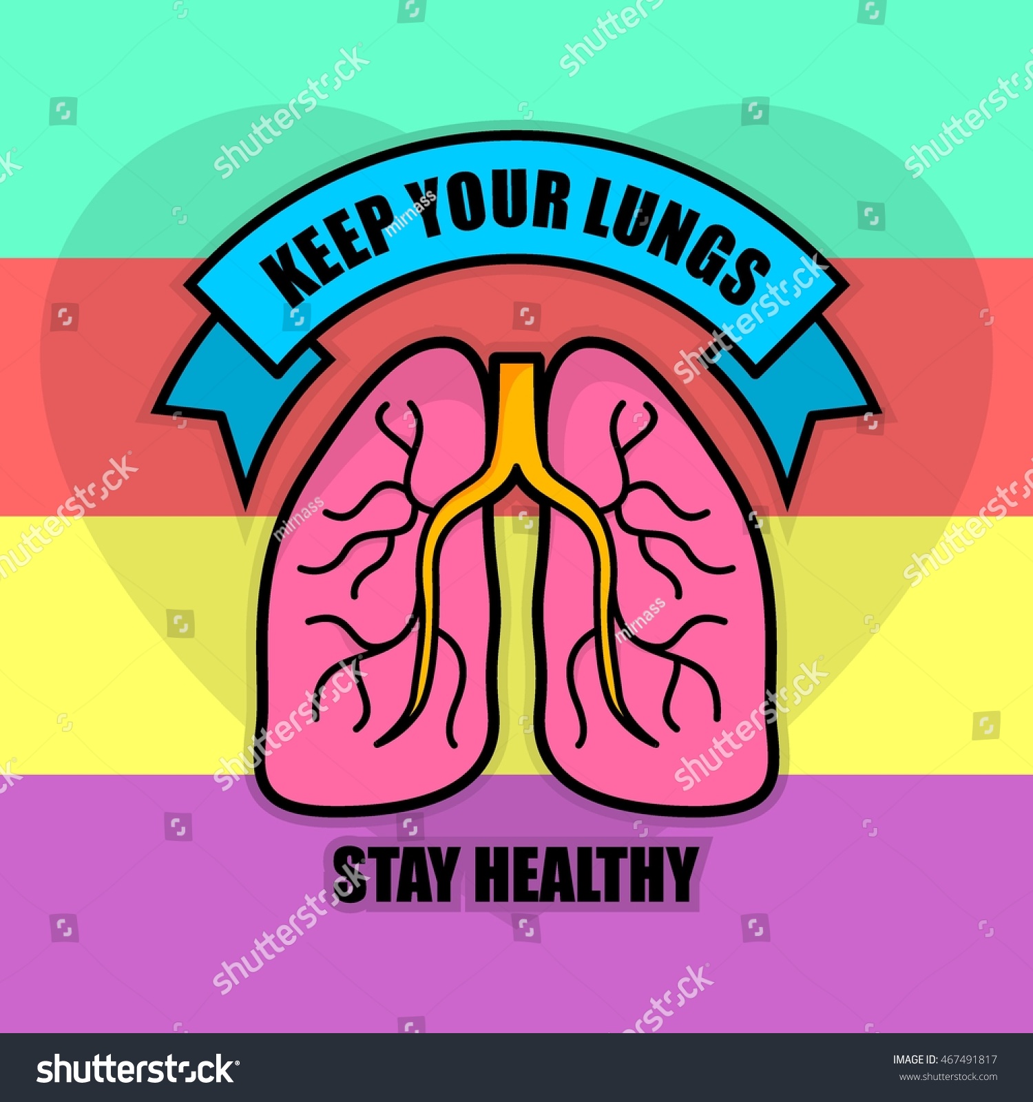 Health Campaign Poster Healthy Living Campaign Stock Vector Royalty Free 467491817