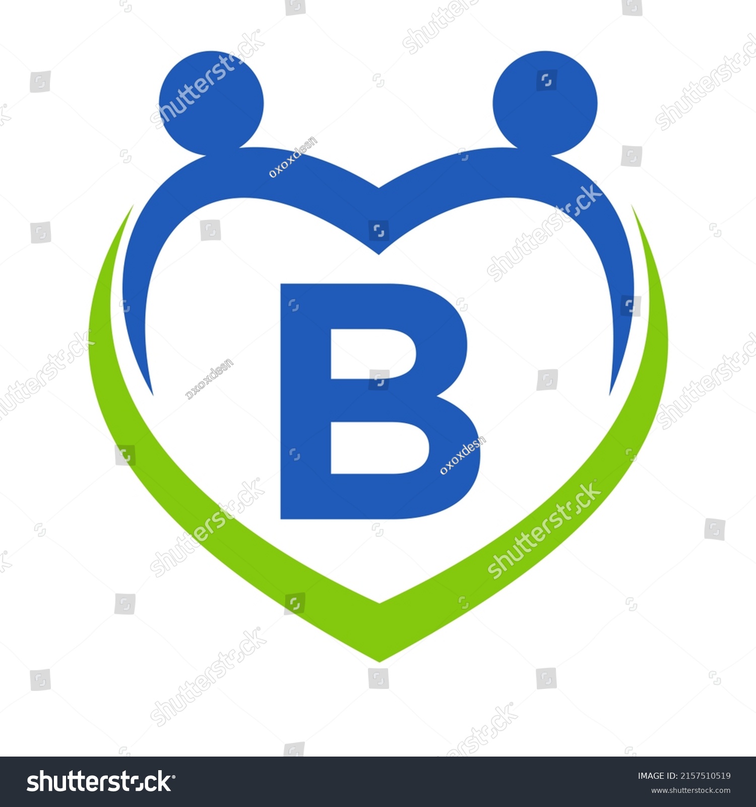 Health Care Sign On Letter B Stock Vector (Royalty Free) 2157510519 ...