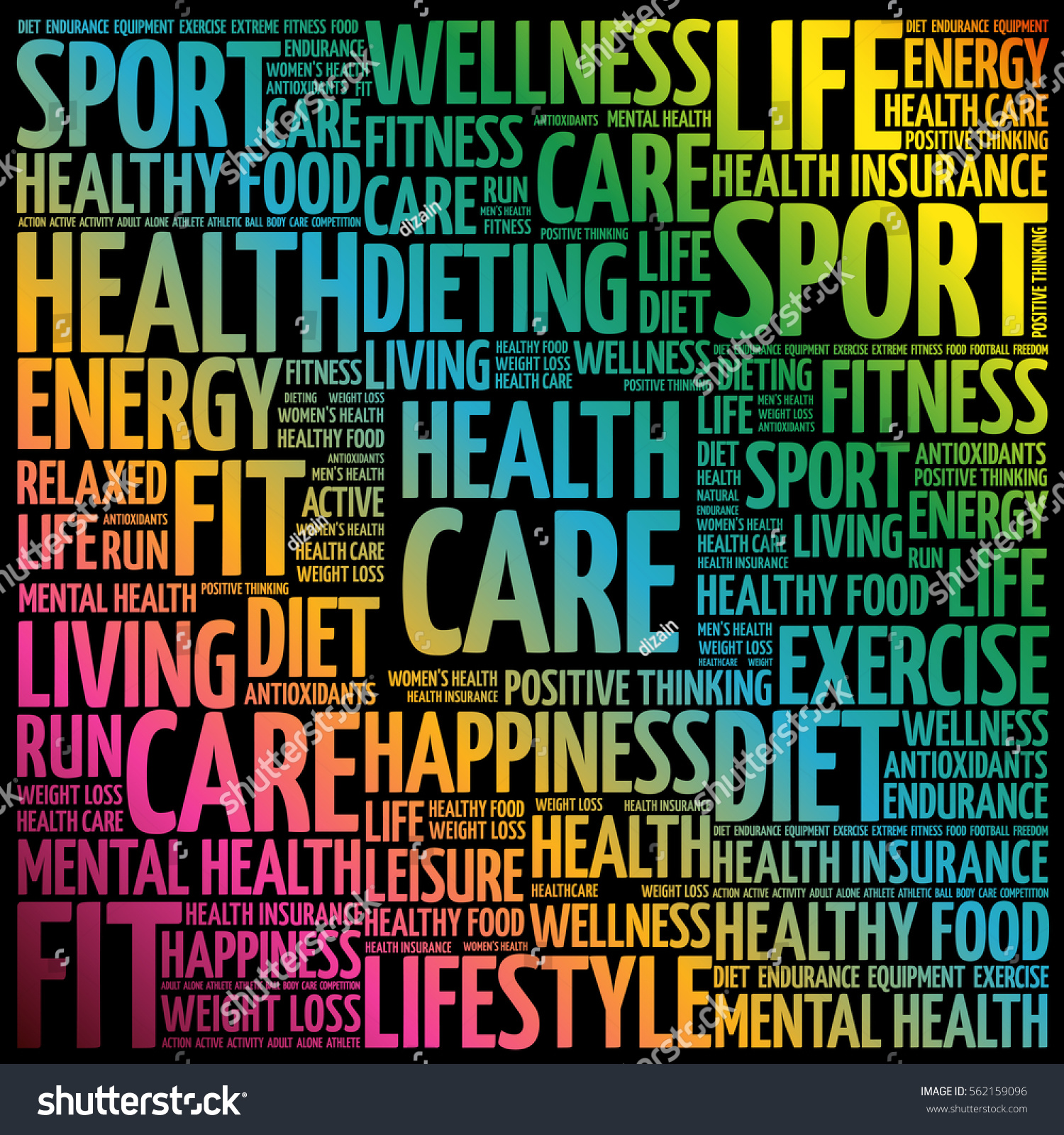 Health Care Word Cloud Health Concept Stock Vector (Royalty Free ...