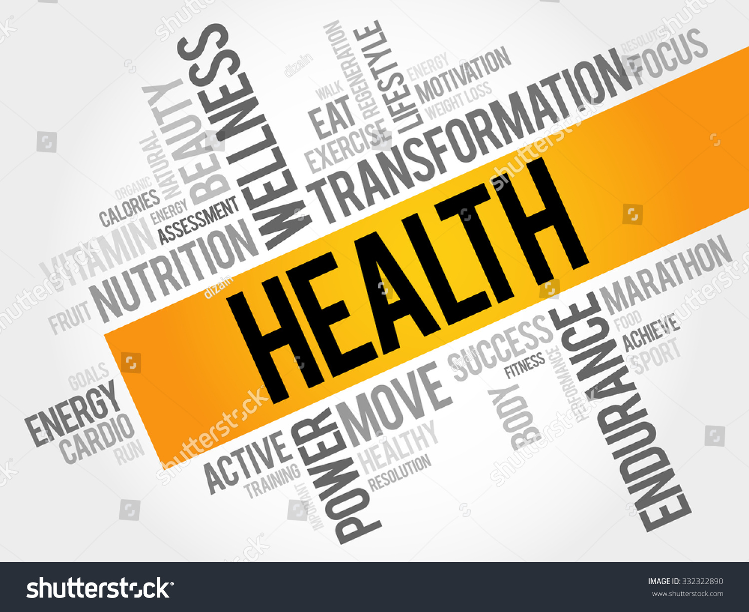 Health Word Cloud Concept Stock Vector Royalty Free 332322890 Shutterstock 4196