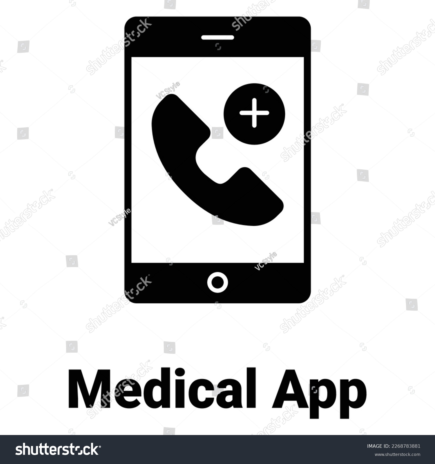 SVG of Healthcare application Vector Icon  easily modify

 svg