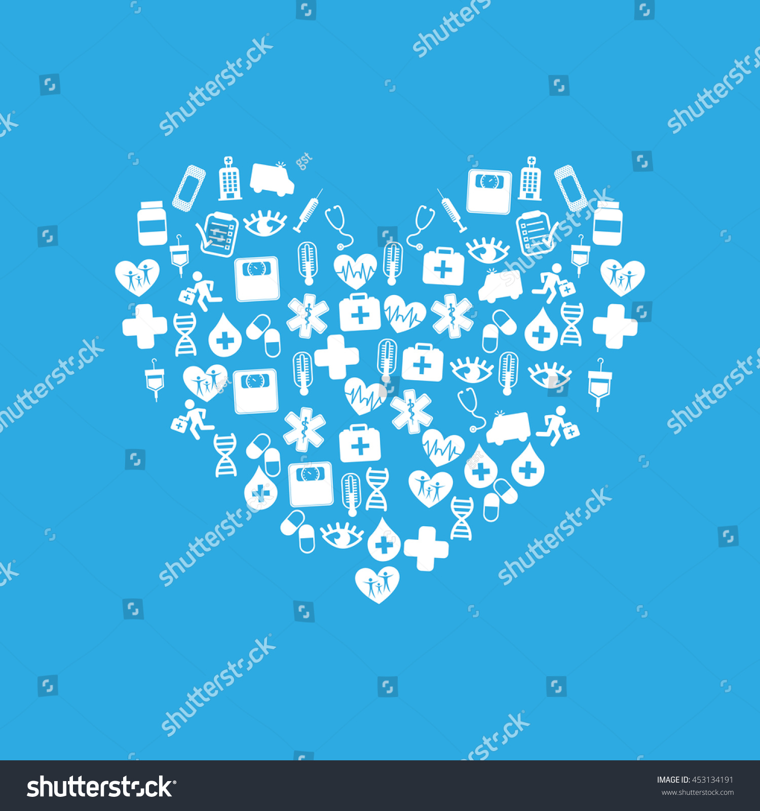 Healthcare Medical Health Isolated Vector Illustration Stock Vector ...