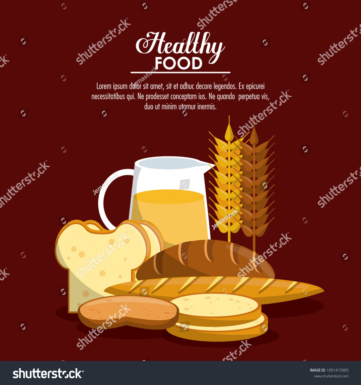 Healthy Food Infographic Stock Vector Royalty Free 1091415905 6655