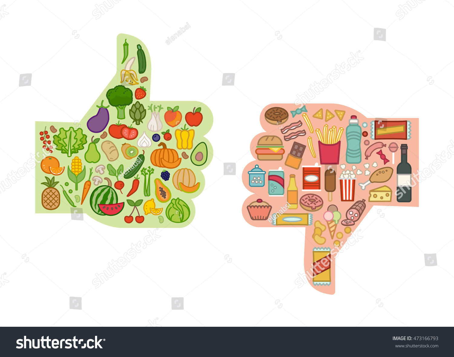 healthy fresh vegetables unhealthy