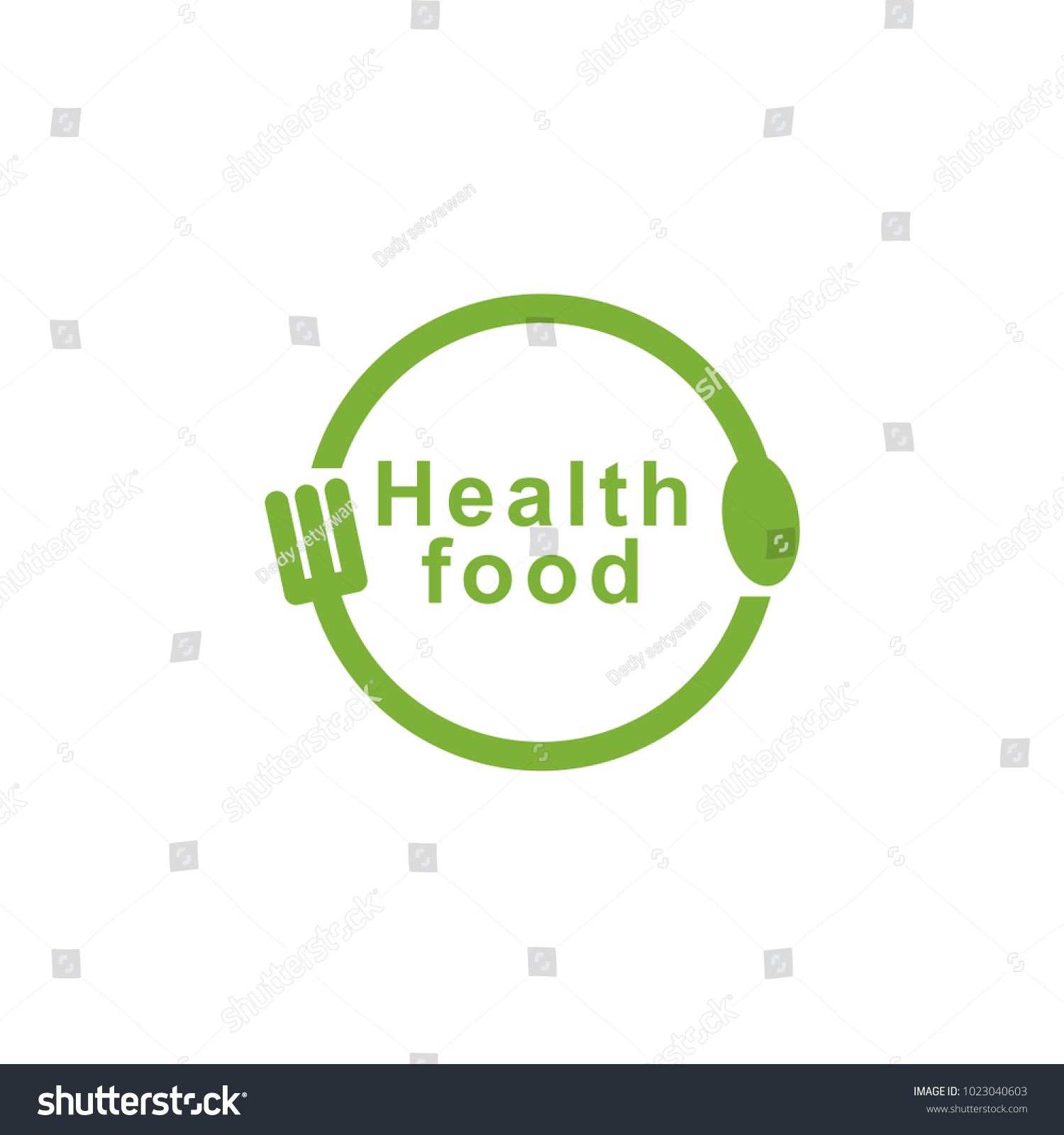 Healthy Restaurant Logo Stock Vector (Royalty Free) 1023040603 ...