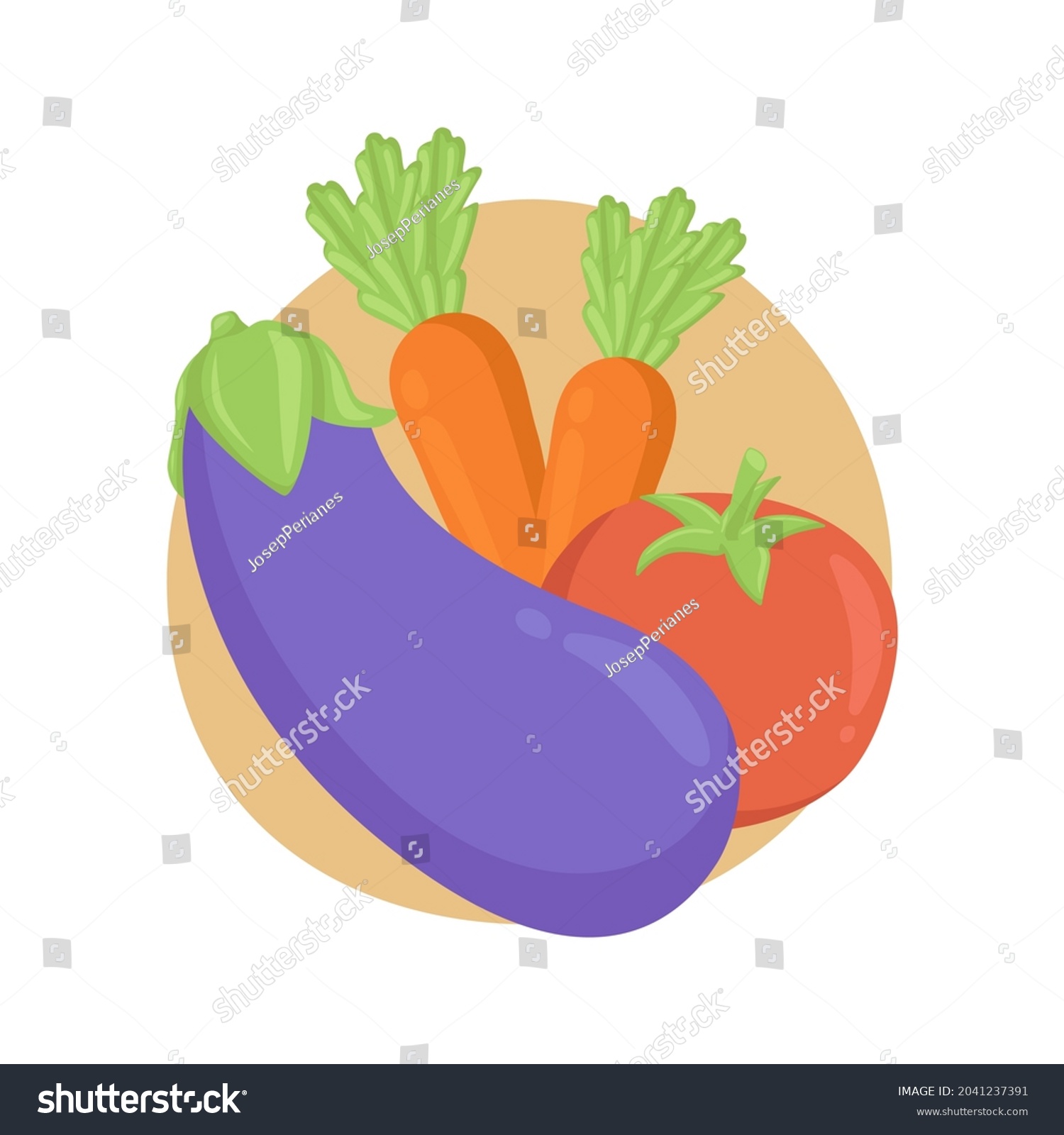 Healthy Vegetables Emoji Icon Illustration Food Stock Vector (royalty 