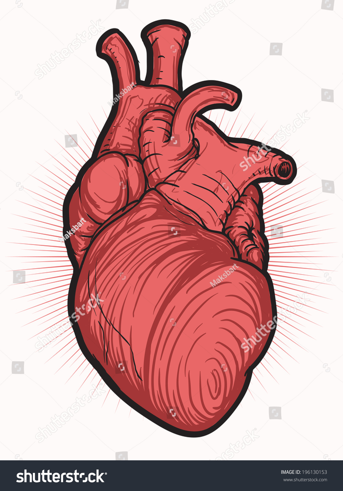 Heart Stock Vector 196130153 : Shutterstock