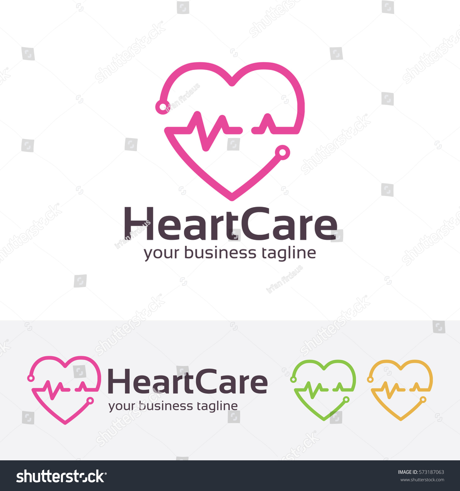 Heart Care Medic Doctor Heart Hospital Stock Vector 573187063 ...