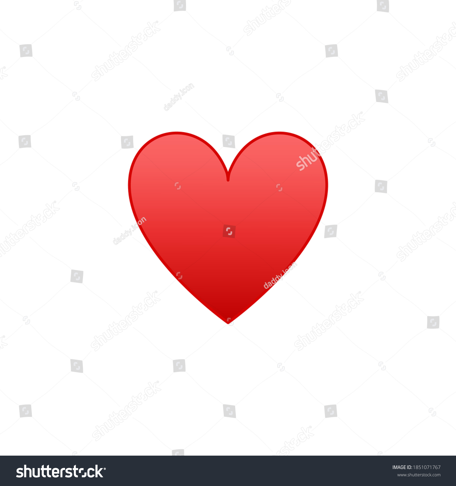 SVG of Heart emoji icon isolated on white background. Card symbol modern, simple, vector, icon for website design, mobile app, ui. Vector Illustration svg