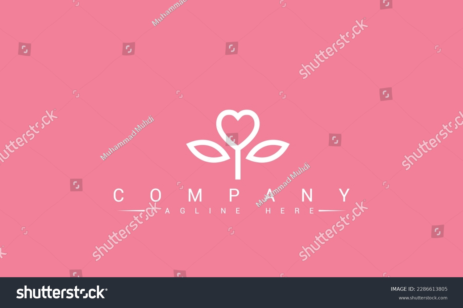 SVG of Heart Leaf Icon Symbol Logo. Modern logo icon template vector design svg