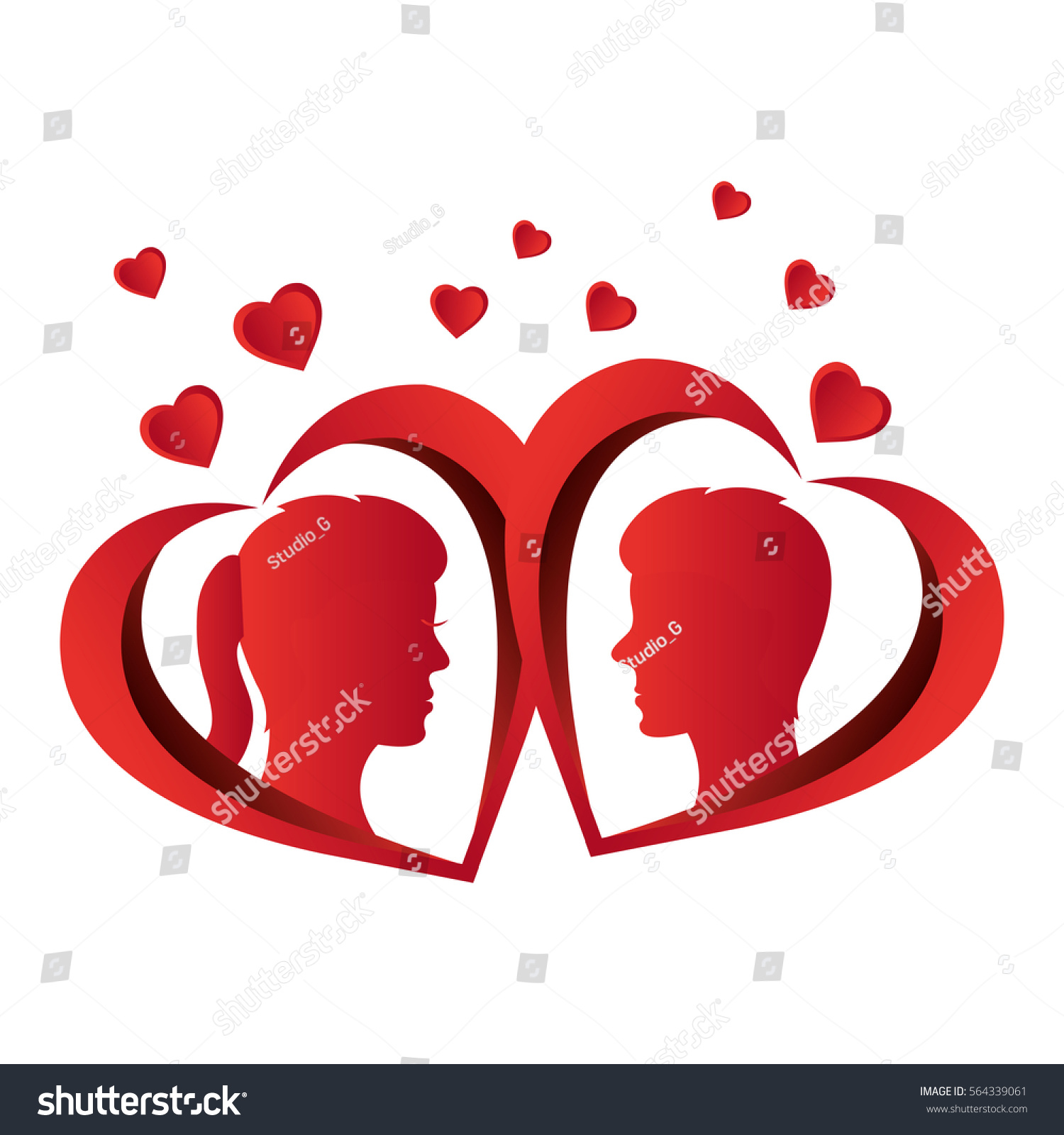 heart love card decoration stock vector (royalty free) 564339061