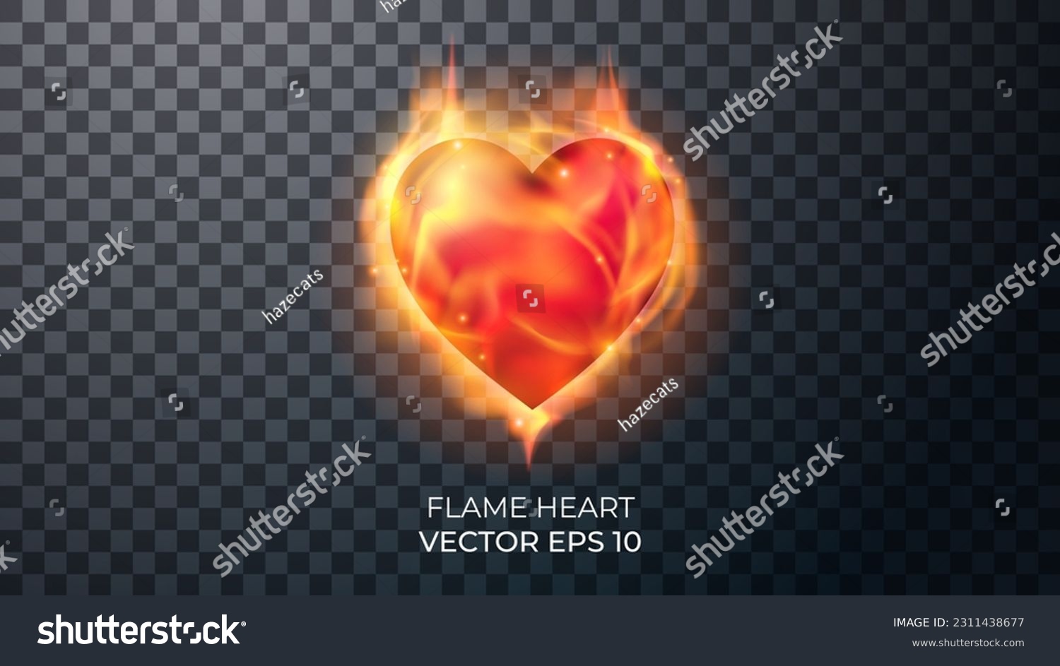 SVG of Heart on fire realistic 3d render. realistic fire, flames. Ethereal lightning substance sign and strange flame spark. Decor elements for magic doctor, shaman, medium. Transparent background. svg
