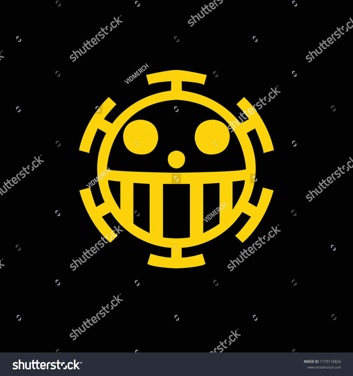 Logo De Heart Pirate Vector Aislado Vector De Stock Libre De