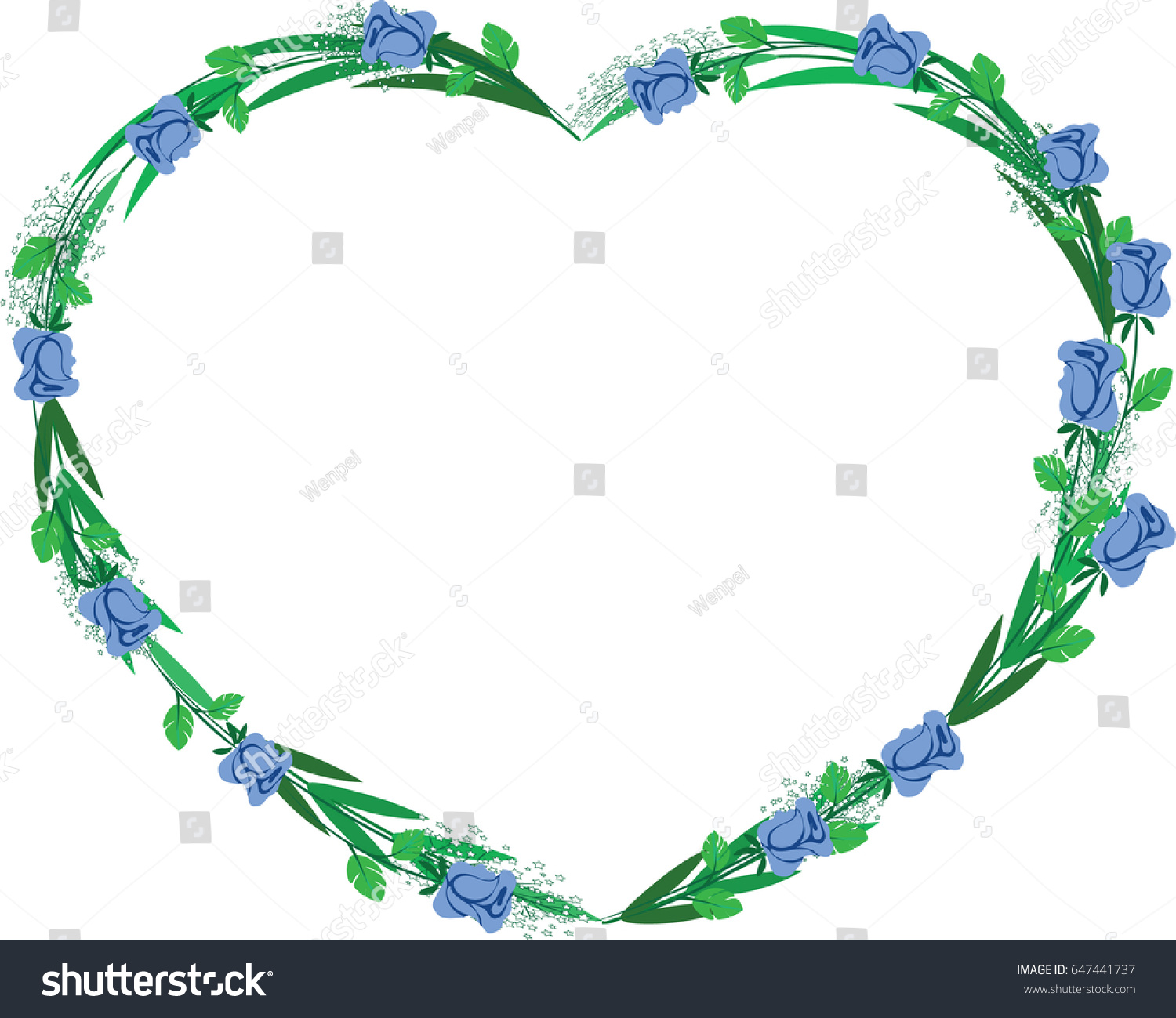 Heart Shape Border Stock Vector Royalty Free 647441737 Shutterstock 8613