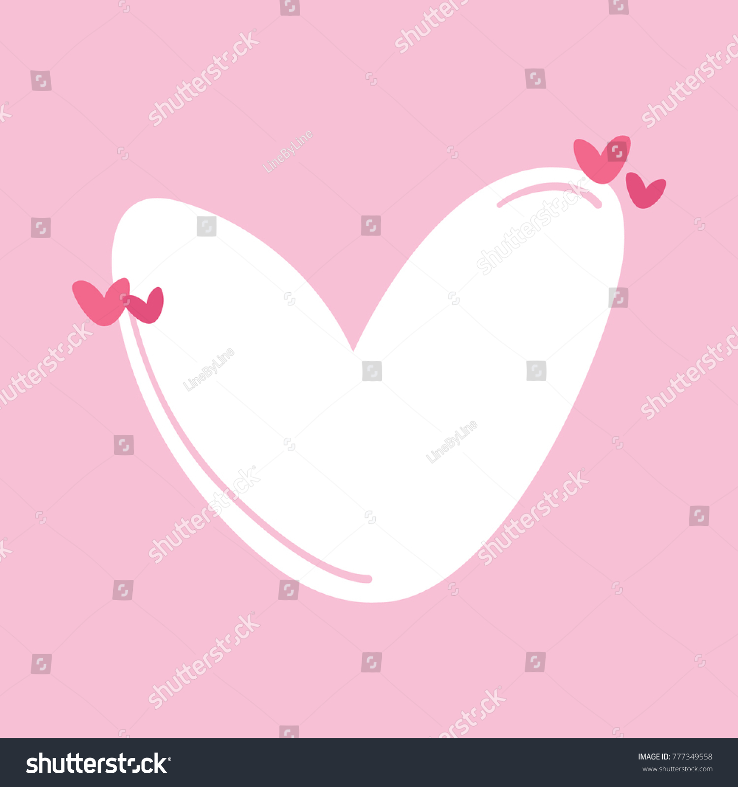 Heart Vector Background Illustration Stock Vector (Royalty Free) 777349558
