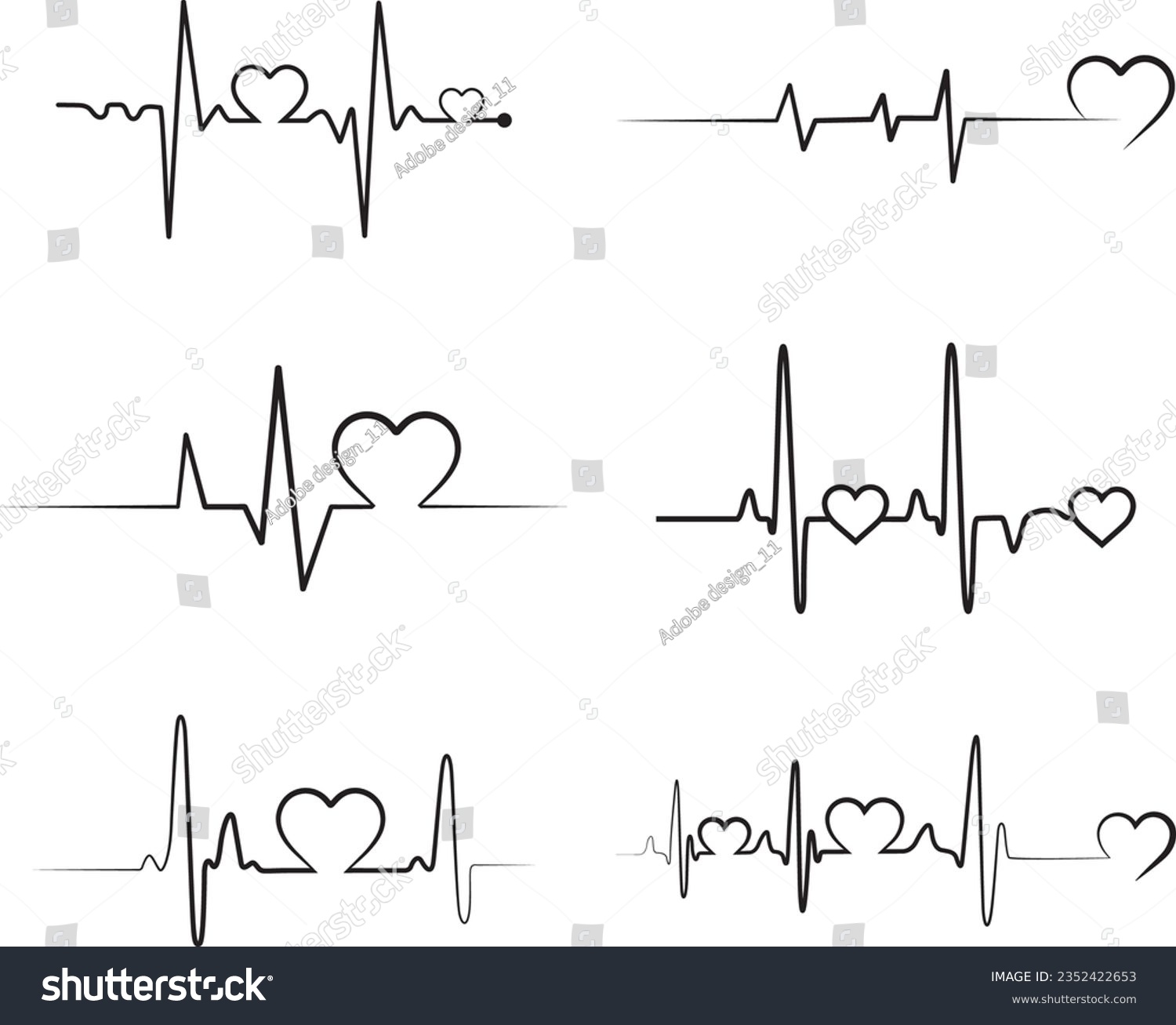 SVG of Heartbeat SVG, Heartbeat Silhouette,  Heartbeat Cut File svg