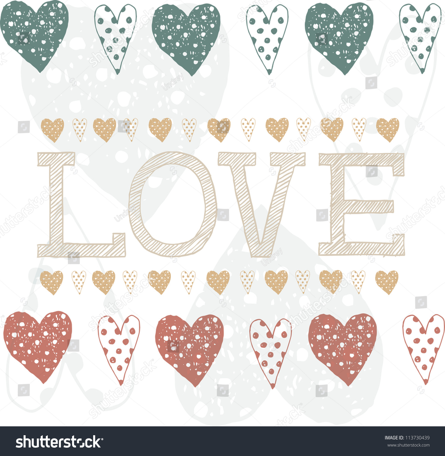 Hearts Stock Vector 113730439 - Shutterstock