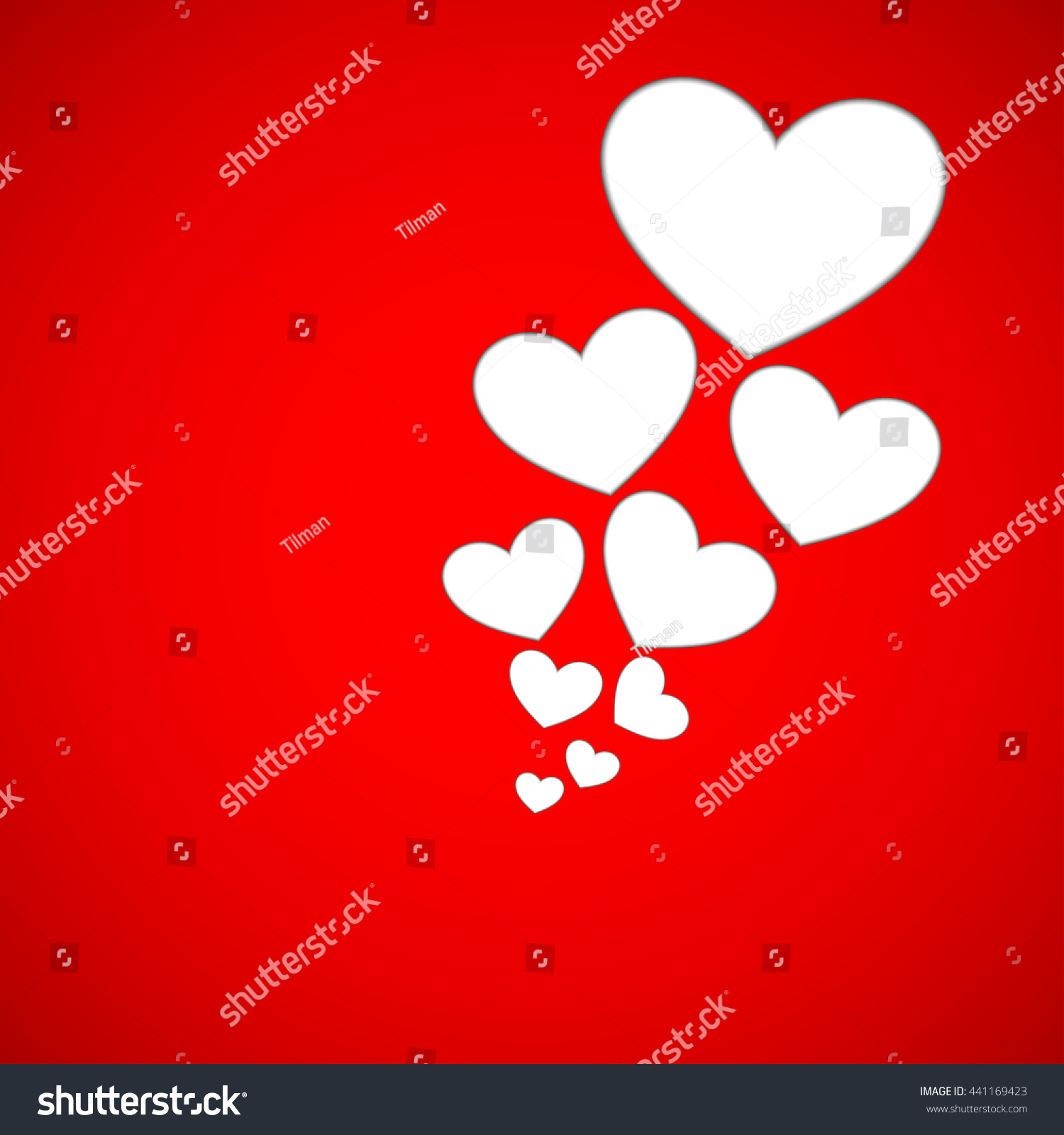 Hearts Background Stock Vector 441169423 : Shutterstock