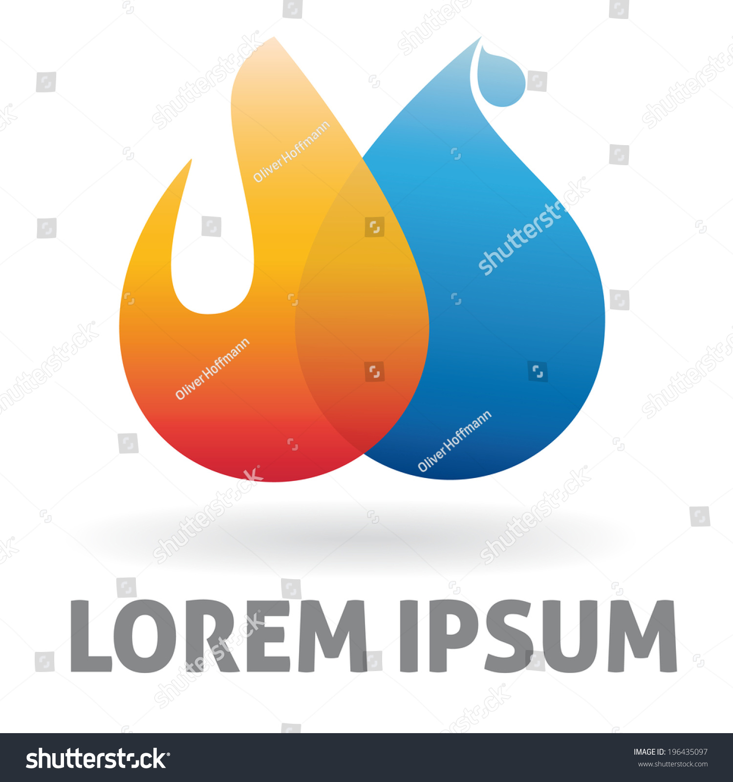 Heating Plumbing Business Logo Design Template Stock Vector Royalty Free 196435097