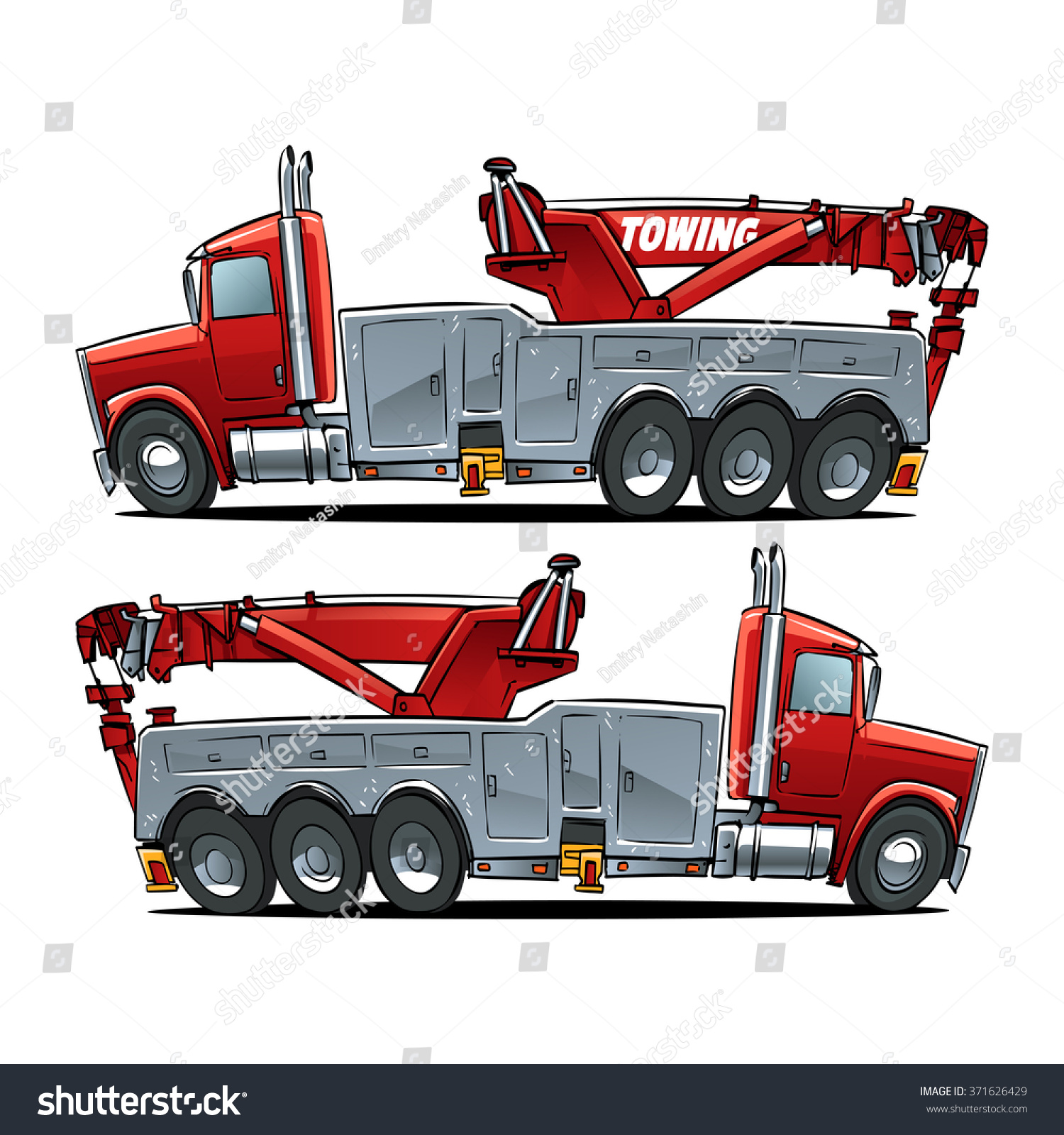 cartoon tow truck clipart