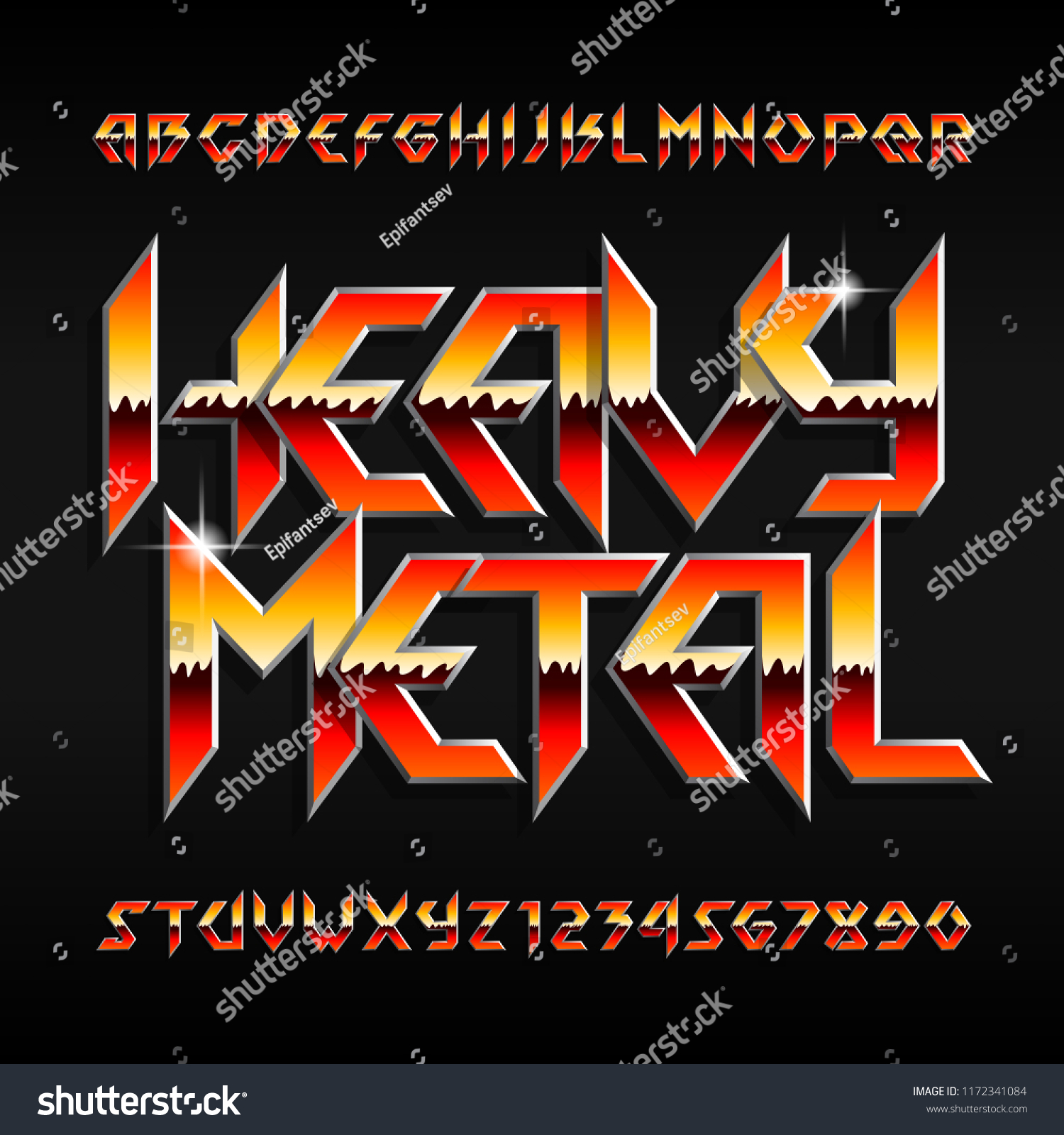 7,300 Heavy metal numbers Images, Stock Photos & Vectors | Shutterstock