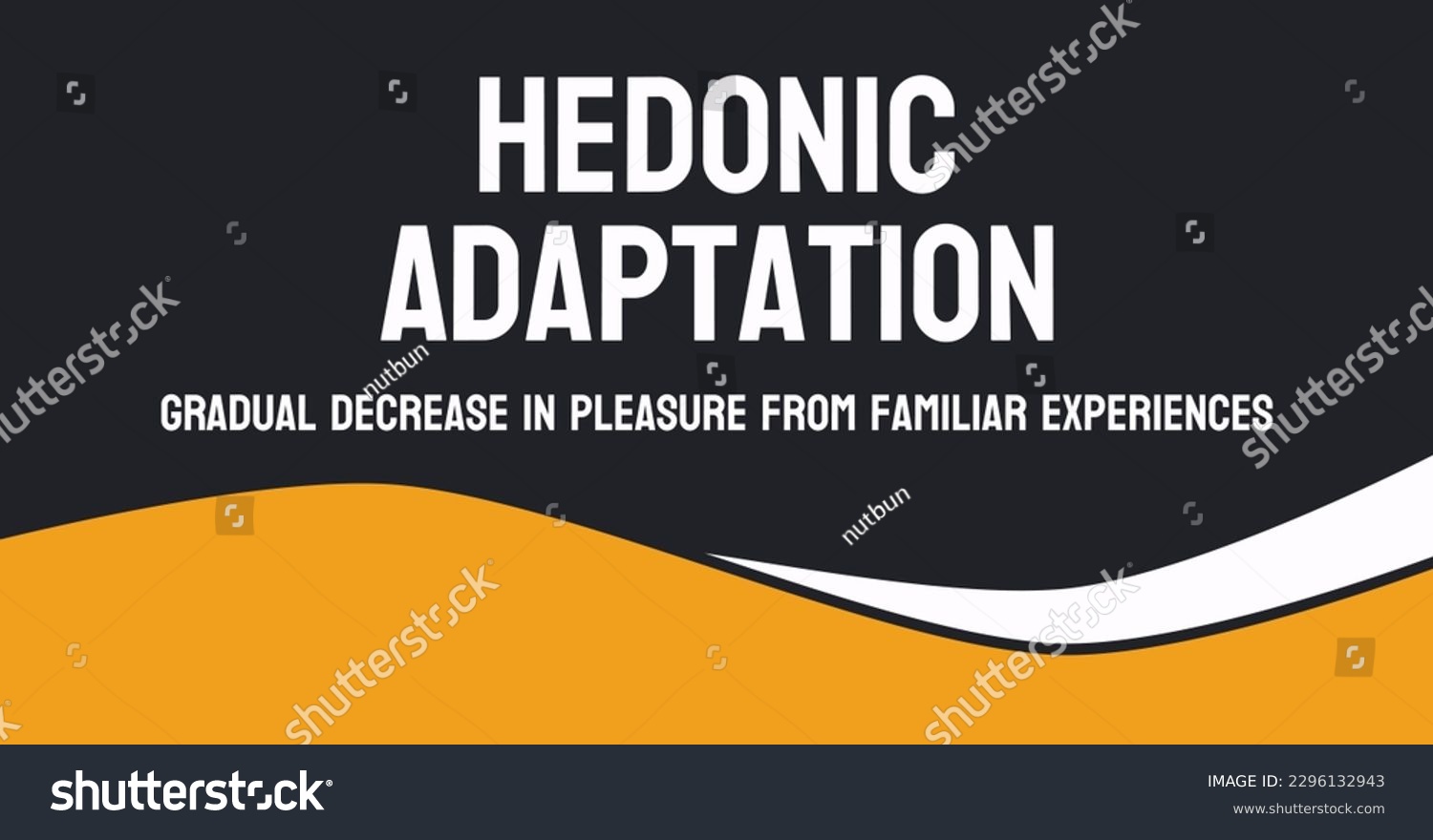 SVG of Hedonic Adaptation - The tendency to adapt to positive or negative changes in life. svg