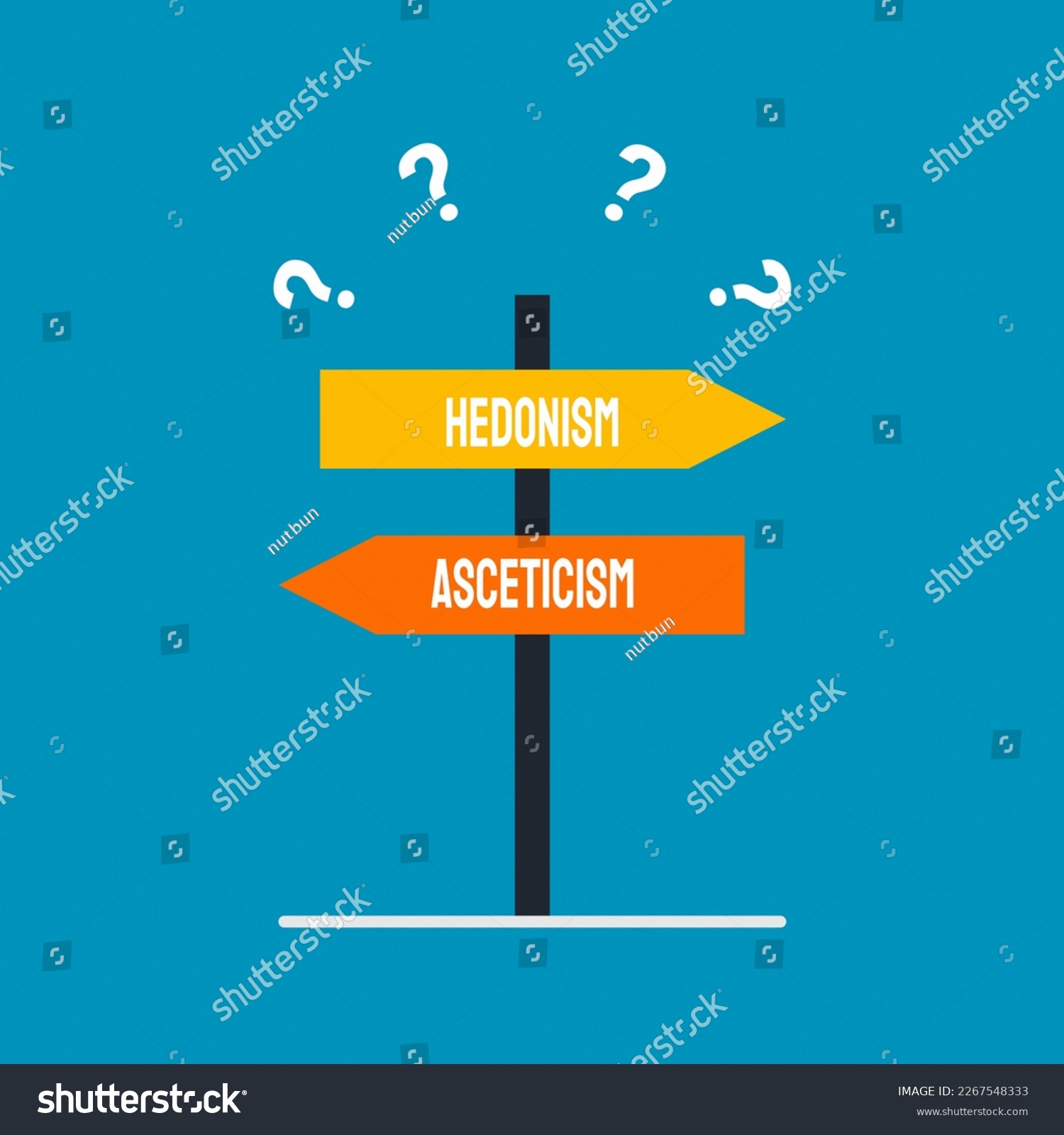 SVG of Hedonism vs Asceticism - 