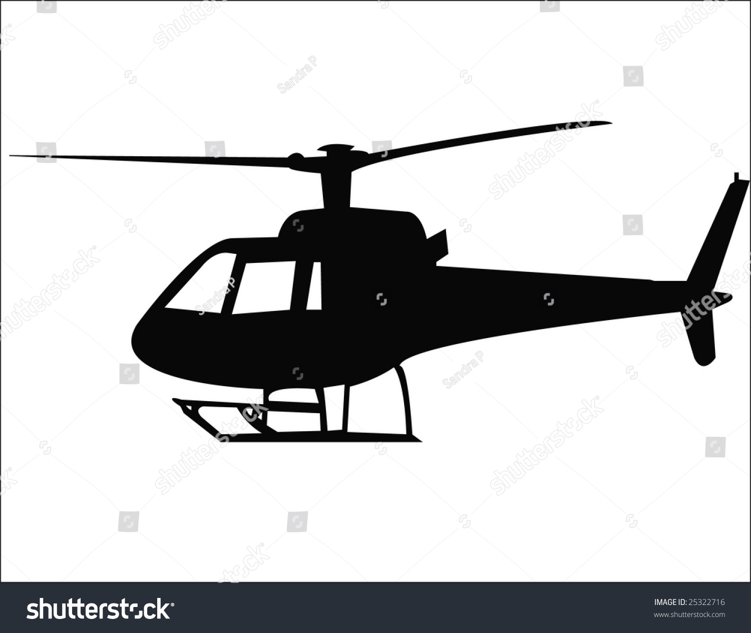 Helicopter Vector - 25322716 : Shutterstock