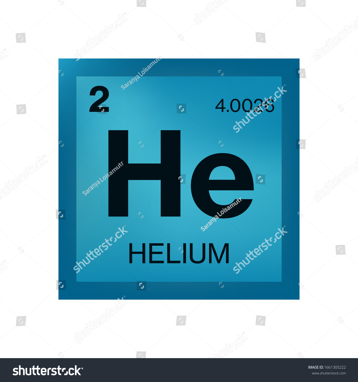 Helium Element Periodic Table Stock Vector (Royalty Free) 1661305222