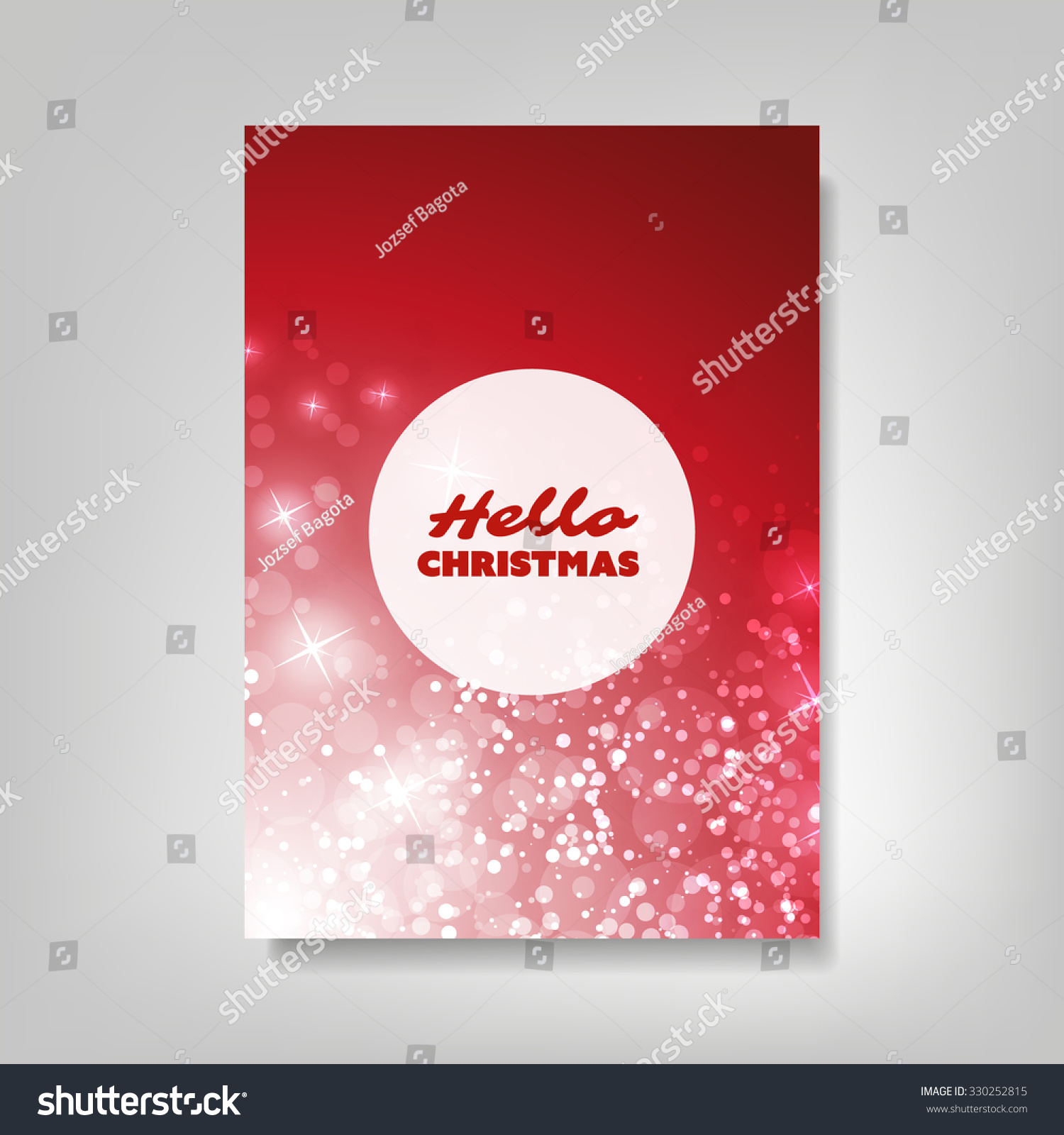 Download Hello Christmas Flyer Card Cover Design Stock Vector Royalty Free 330252815 PSD Mockup Templates