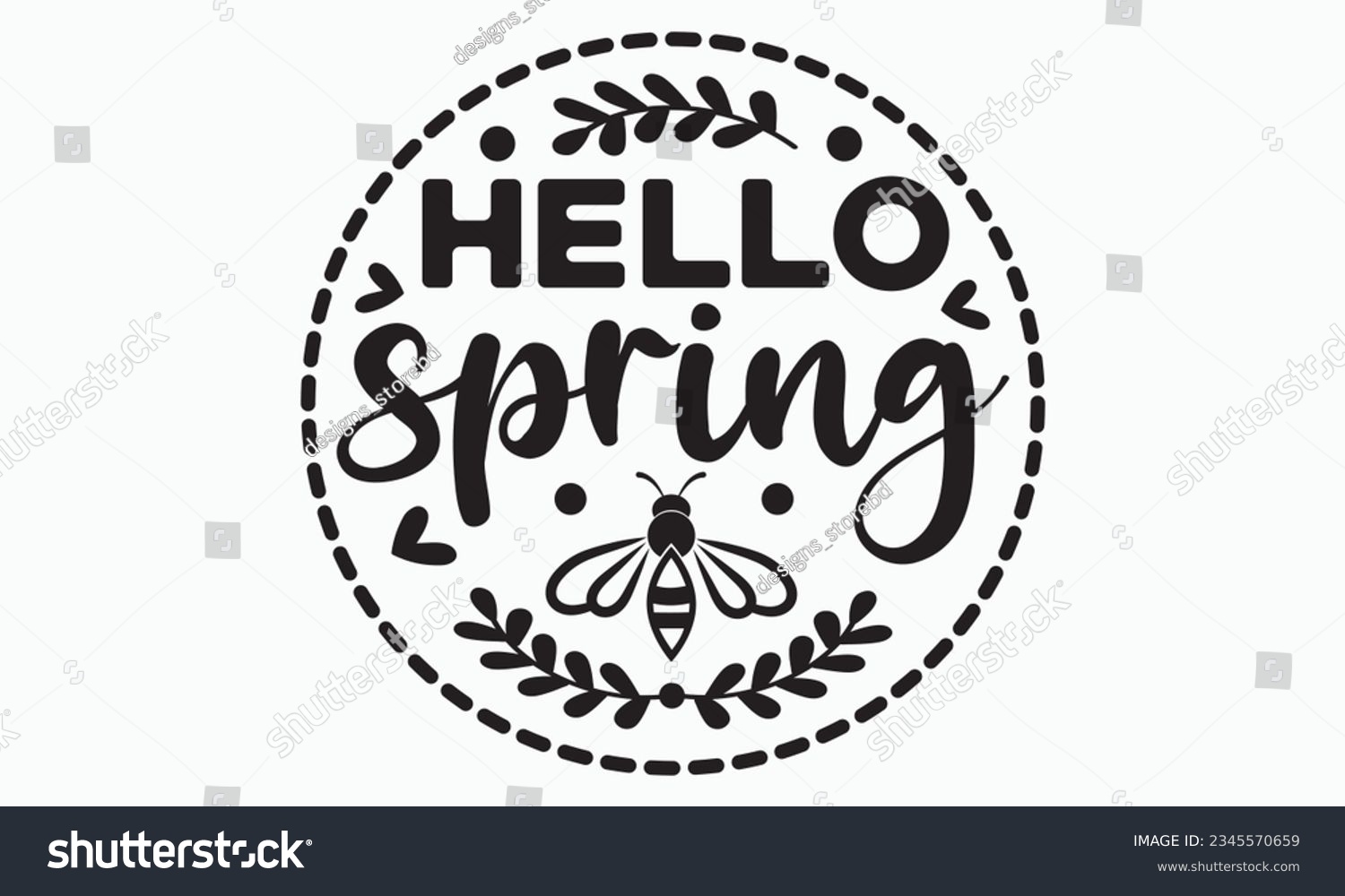 SVG of Hello spring svg, Hello Spring Svg, Farmhouse Sign, Spring Quotes t shirt design bundle, Spring Flowers svg bundle, Cut File Cricut, Hand-Lettered Quotes, Silhouette, vector, t shirt, Easter Svg svg