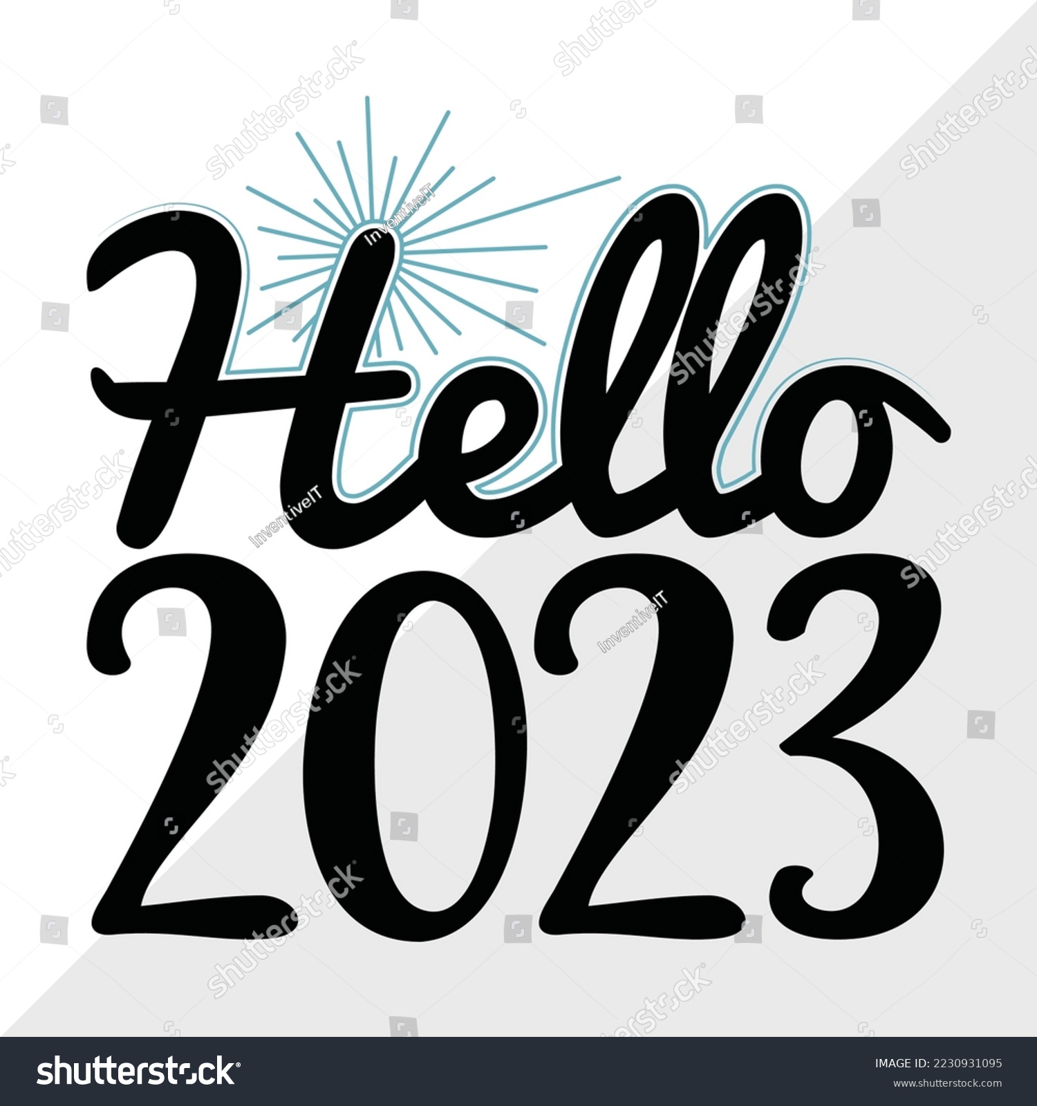 SVG of Hello 2022 SVG Printable Vector Illustration svg