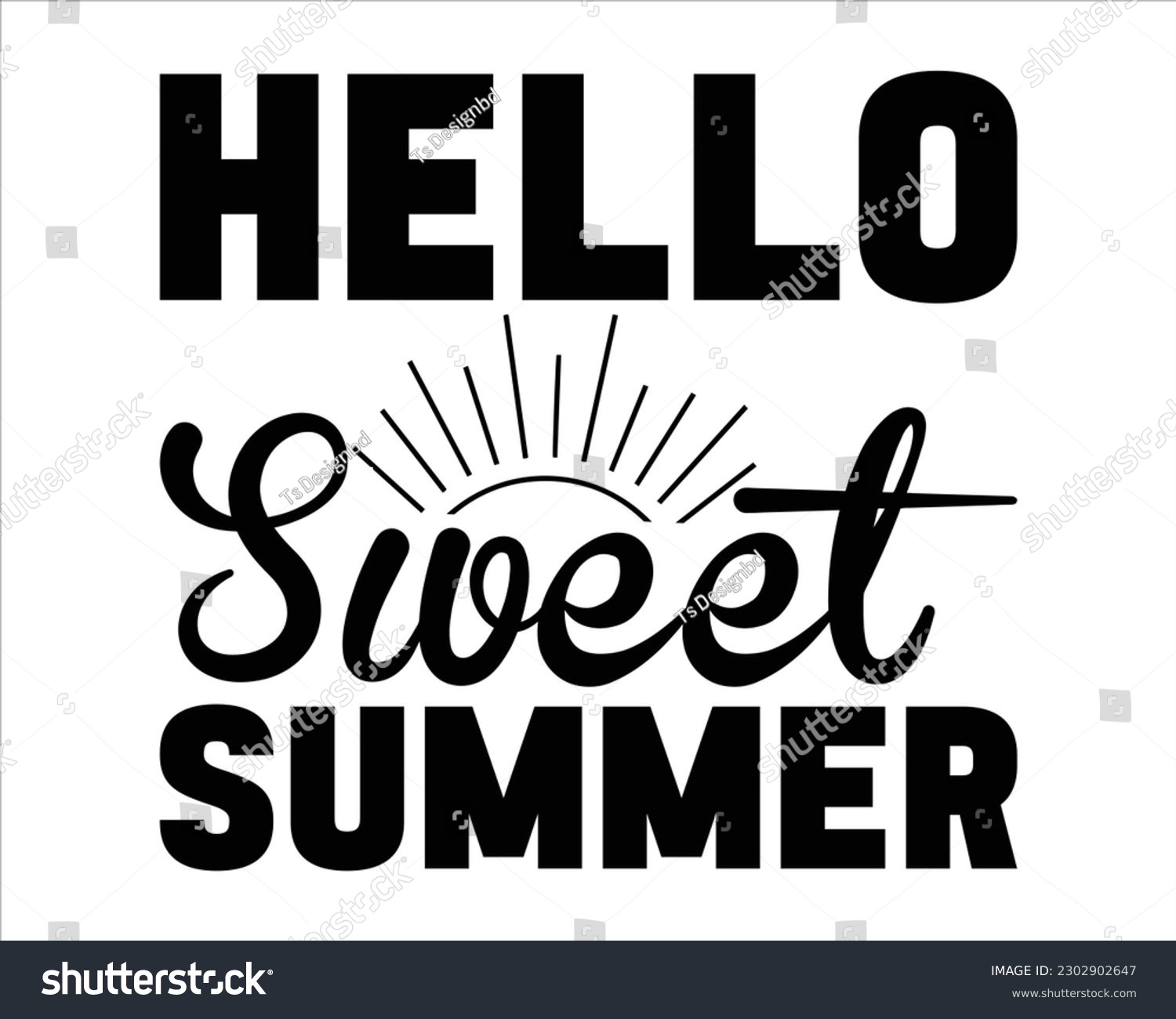 SVG of Hello Sweet Summer Svg design,summer SVG design,Summer Beach Design,Summer Quotes SVG Designs,Funny Summer quotes SVG cut files,Hello Summer quotes t shirt designs svg